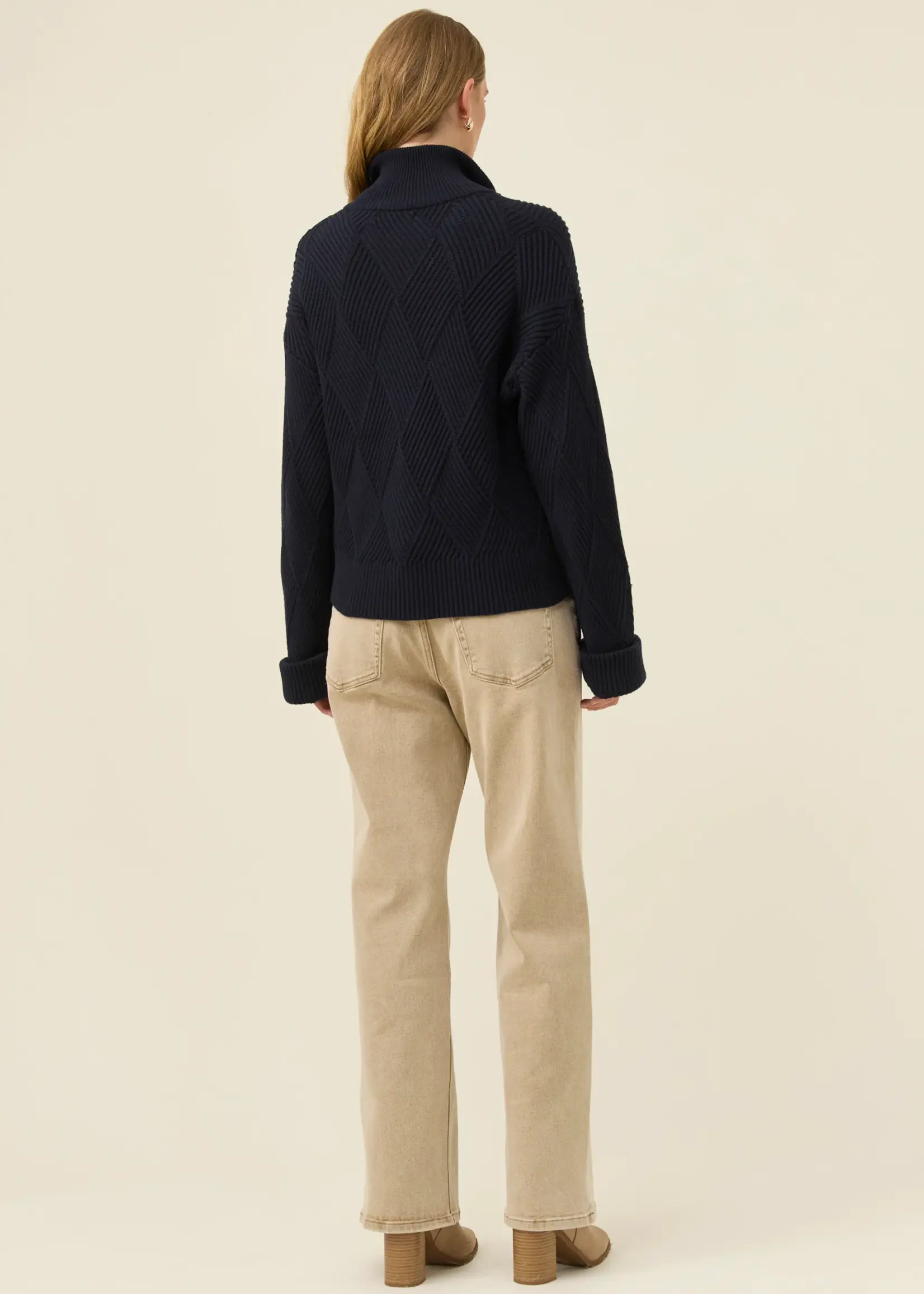 Isle of Mine Sadie Zip Jumper - Navy