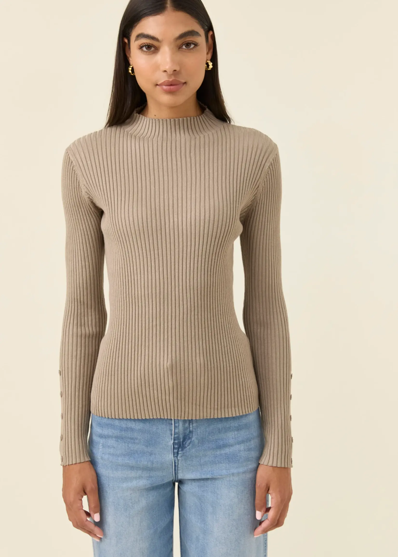 Isle of Mine Juno Knit Top - Stone