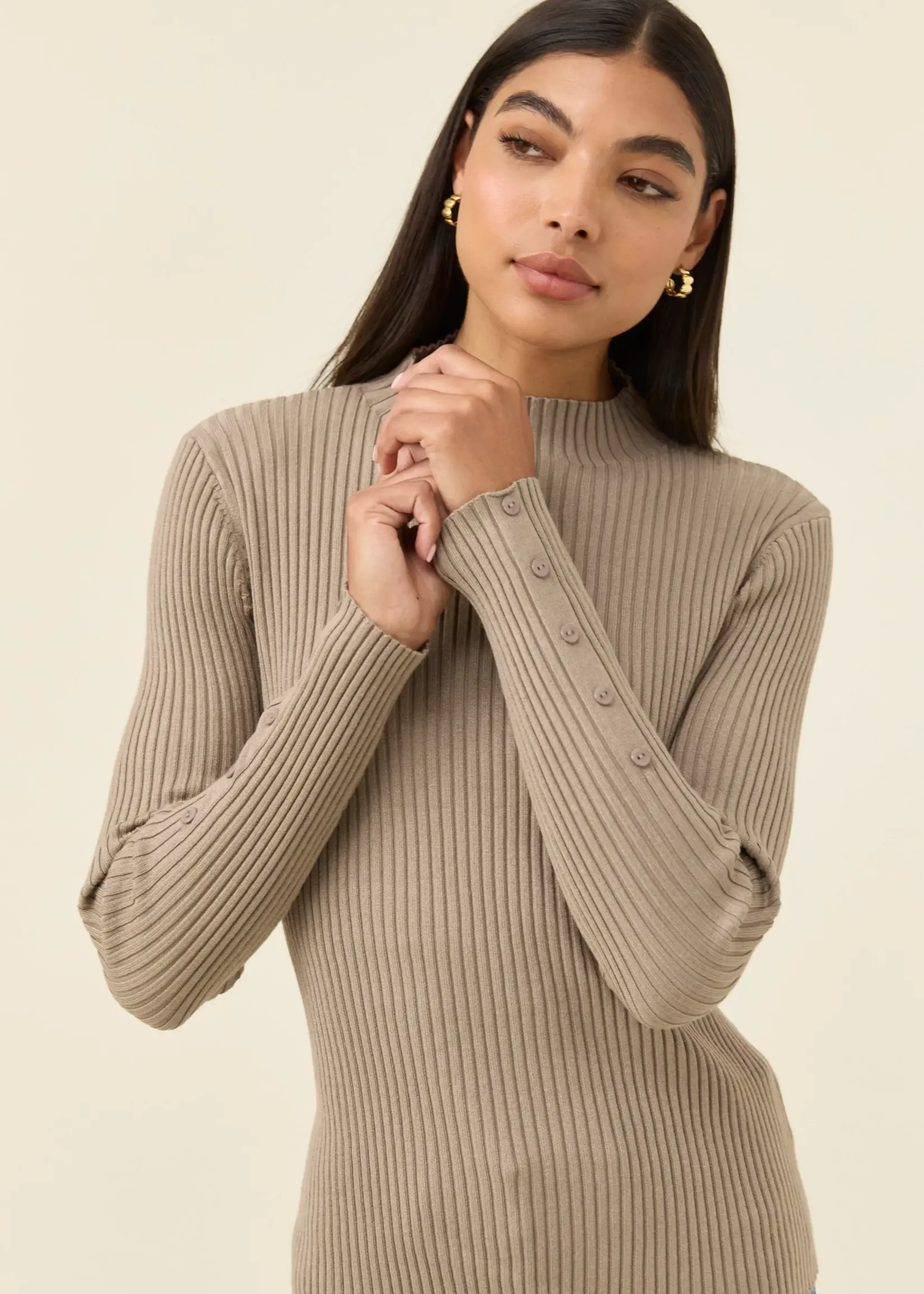 Isle of Mine Juno Knit Top - Stone