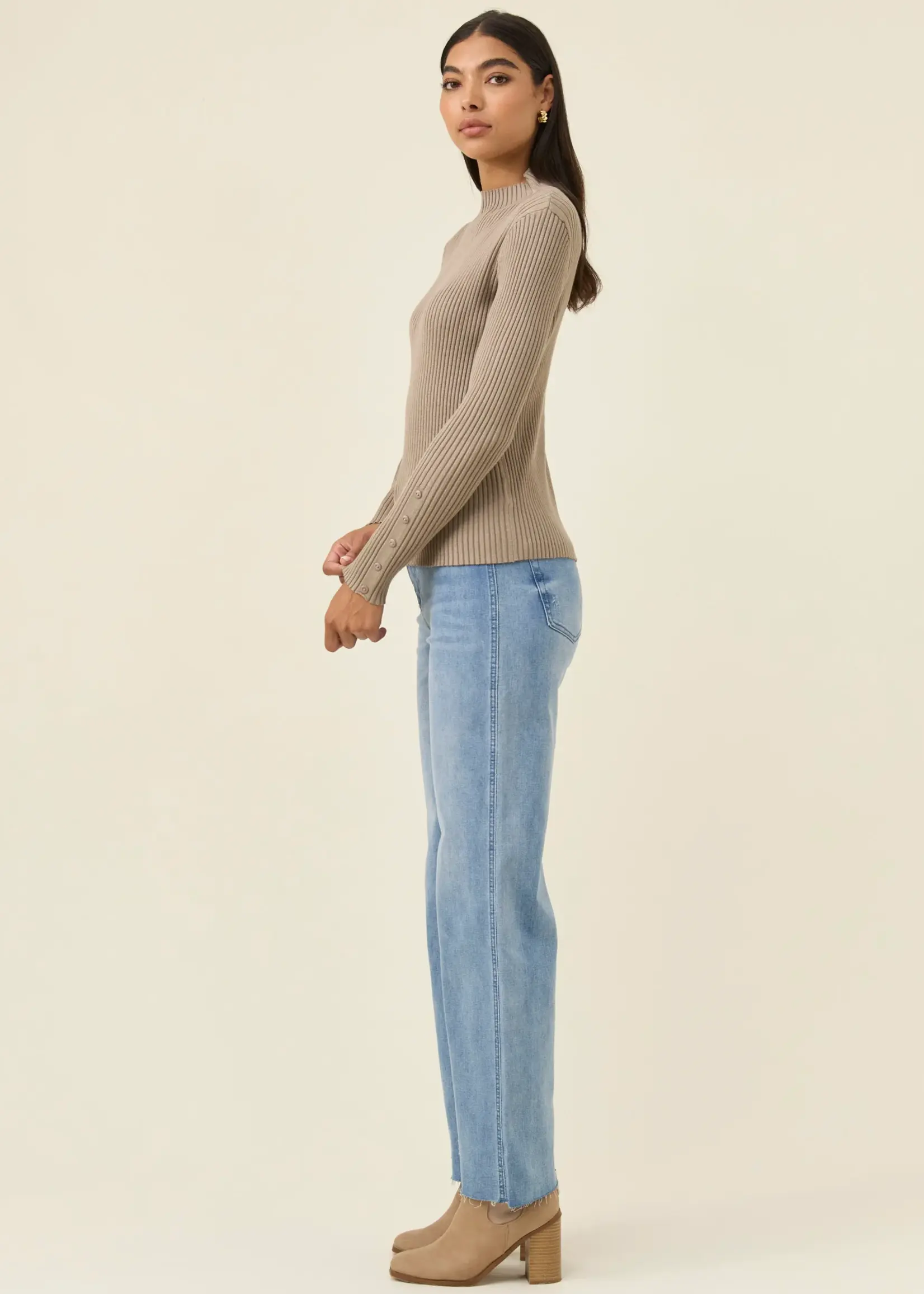 Isle of Mine Juno Knit Top - Stone