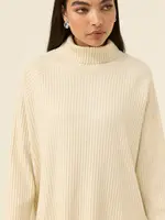 Isle of Mine Juno Relaxed Roll Neck Jumper - Canvas