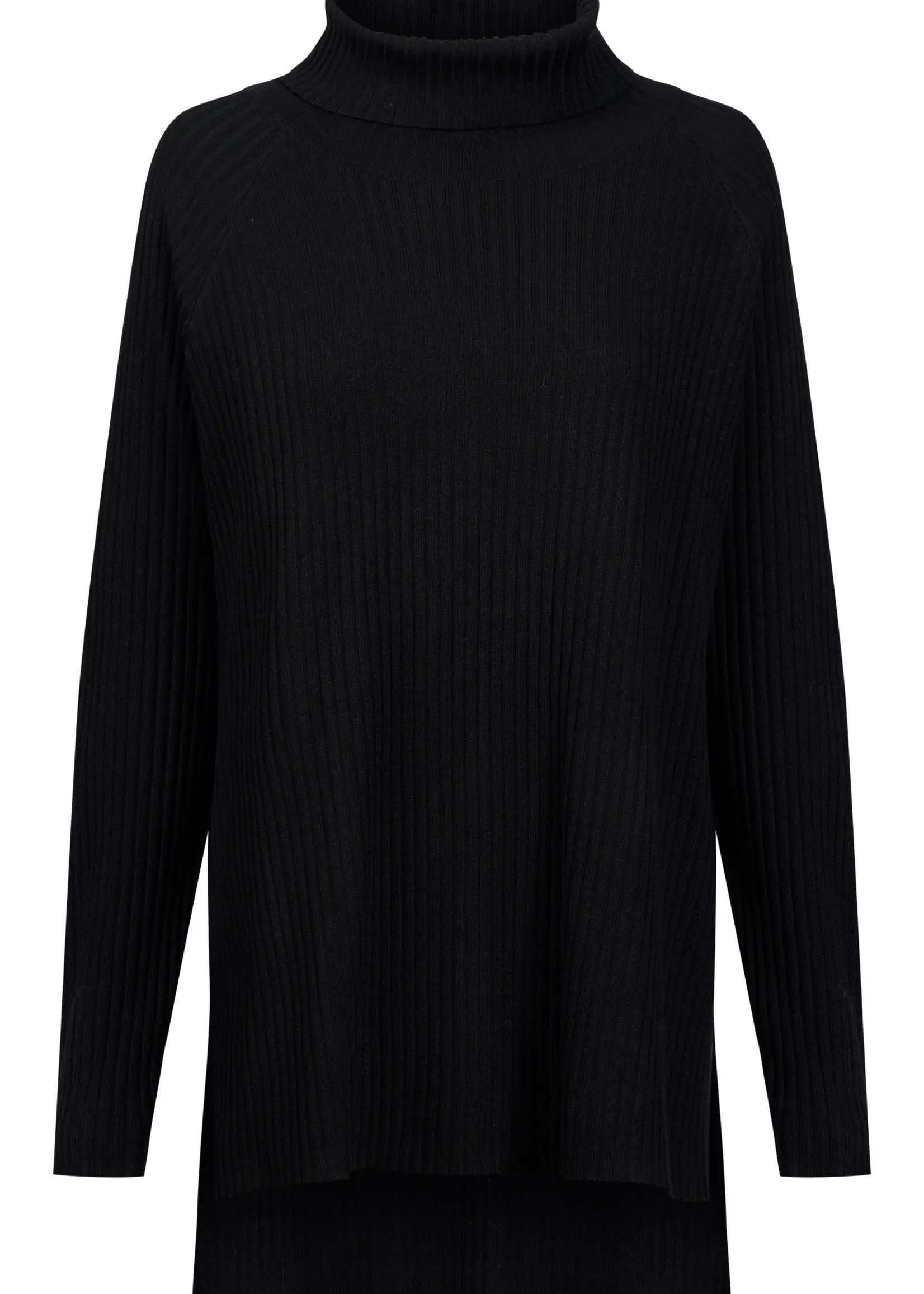 Isle of Mine Juno Relaxed Roll Neck Jumper - Onyx