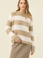 Isle of Mine Pallas Stripe Jumper - Stone