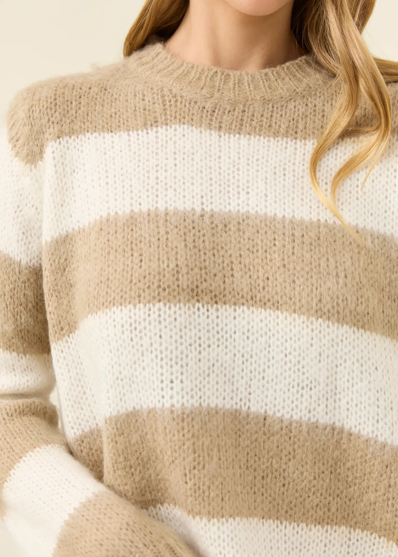 Isle of Mine Pallas Stripe Jumper - Stone