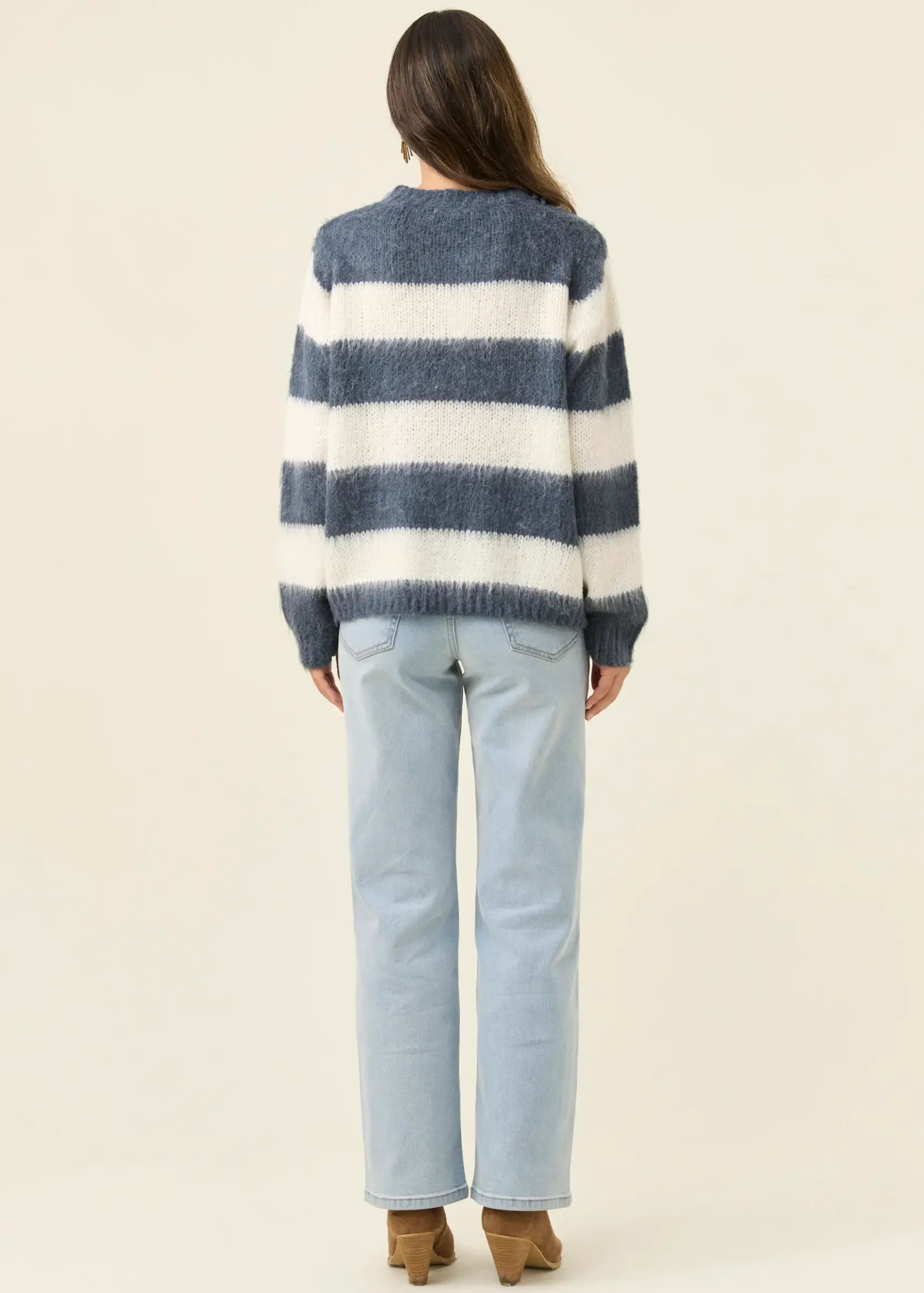 Isle of Mine Pallas Stripe Jumper - Navy