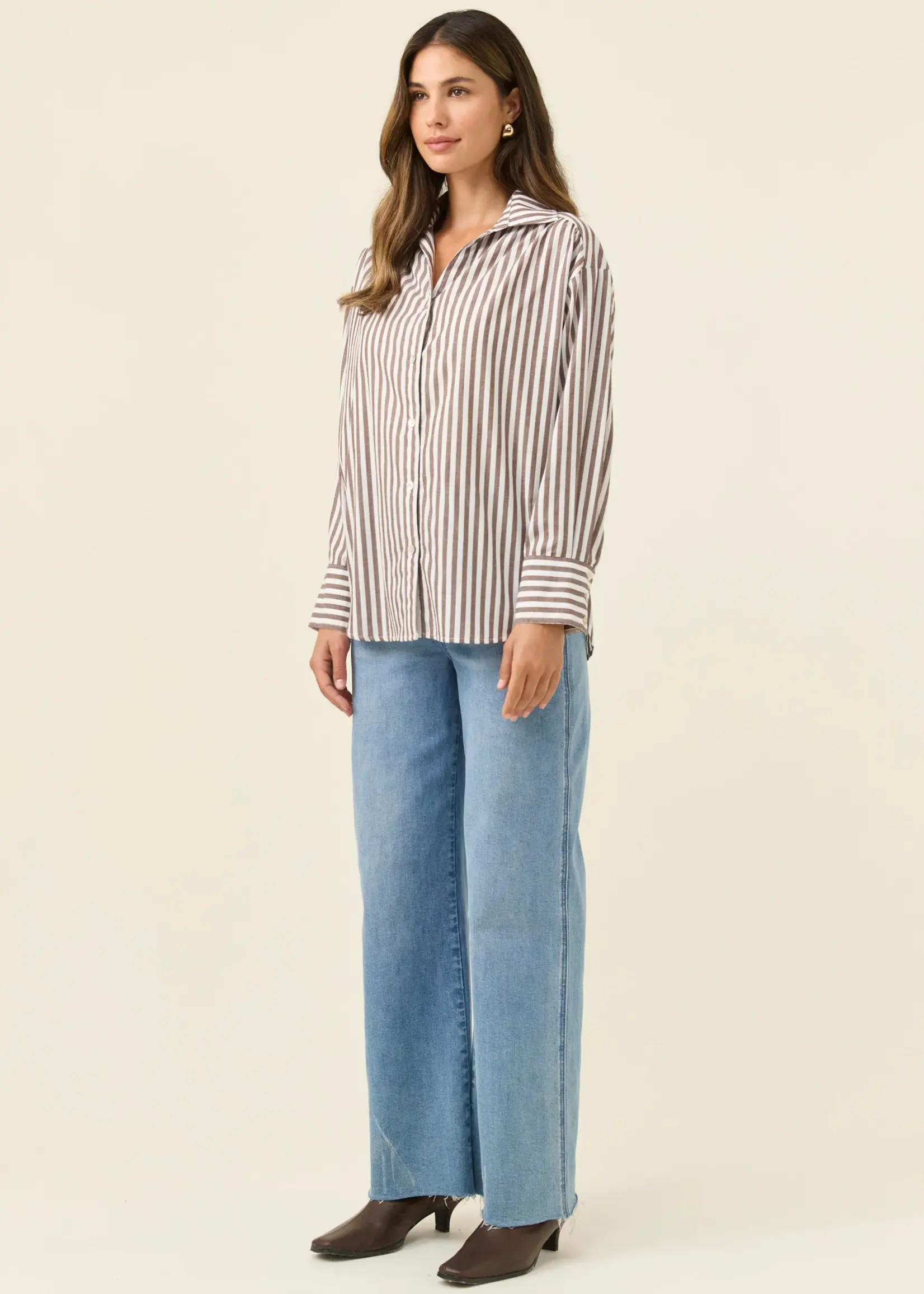 Isle of Mine Quinn Shirt - Chocolate