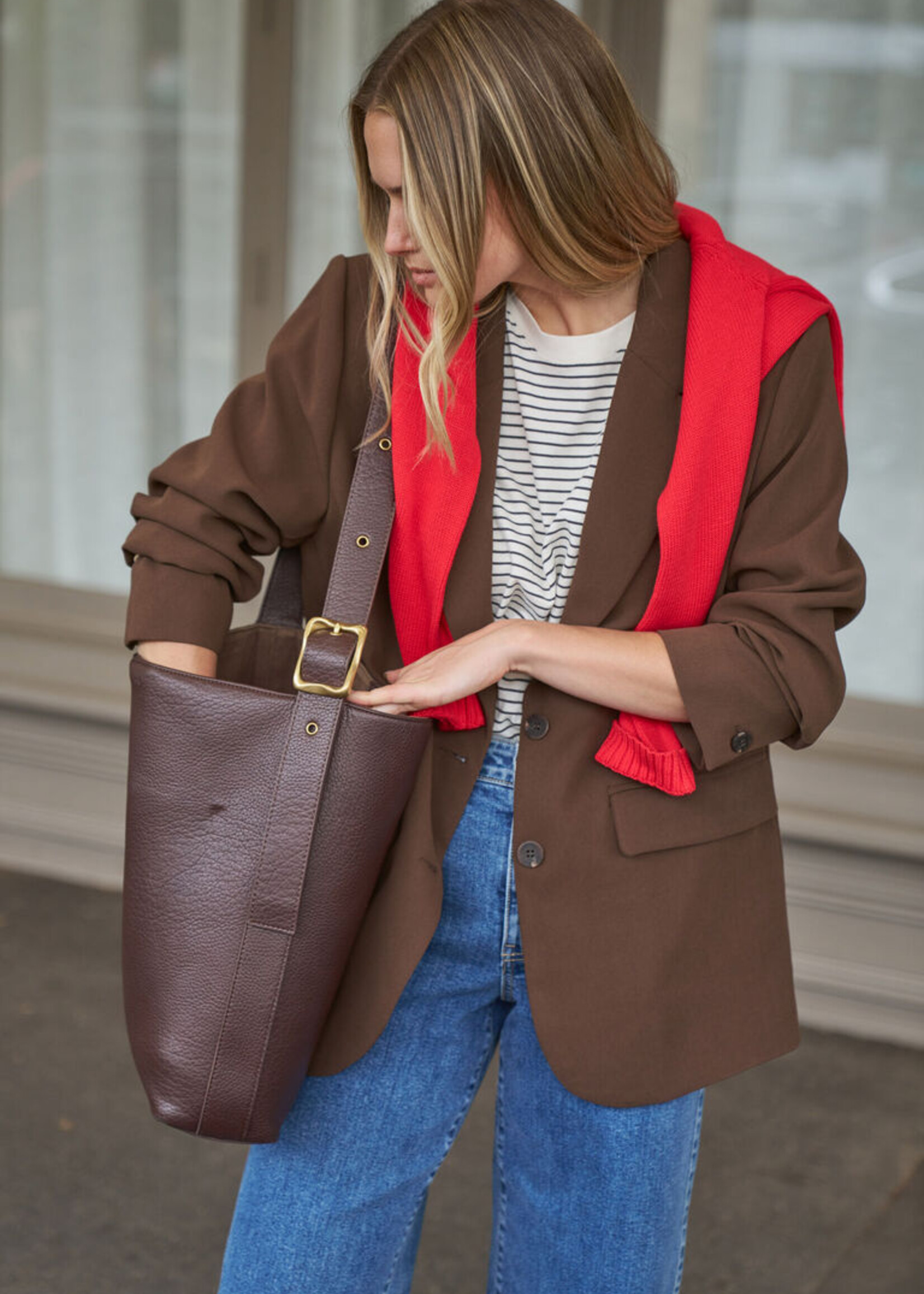 Ceres Life Joni Blazer - Chocolate