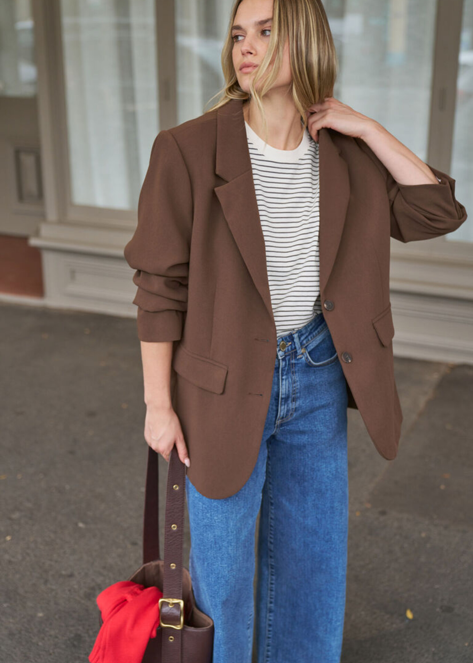Ceres Life Joni Blazer - Chocolate