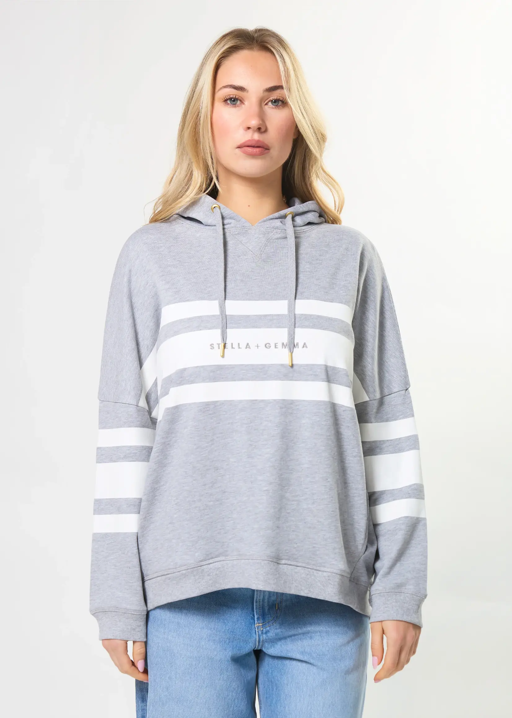 Stella + Gemma Newport Relaxed Hoodie  - Grey