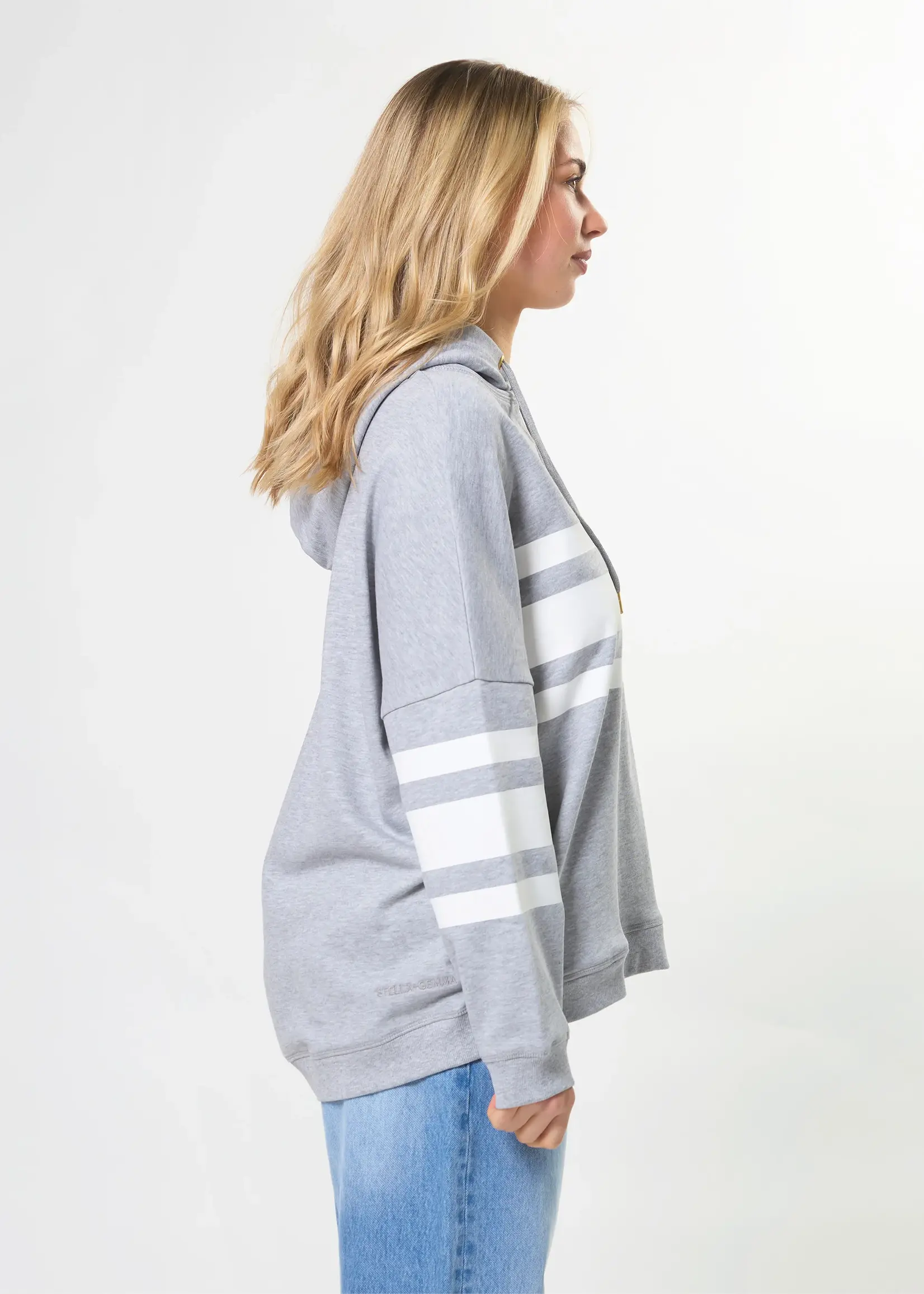 Stella + Gemma Newport Relaxed Hoodie  - Grey