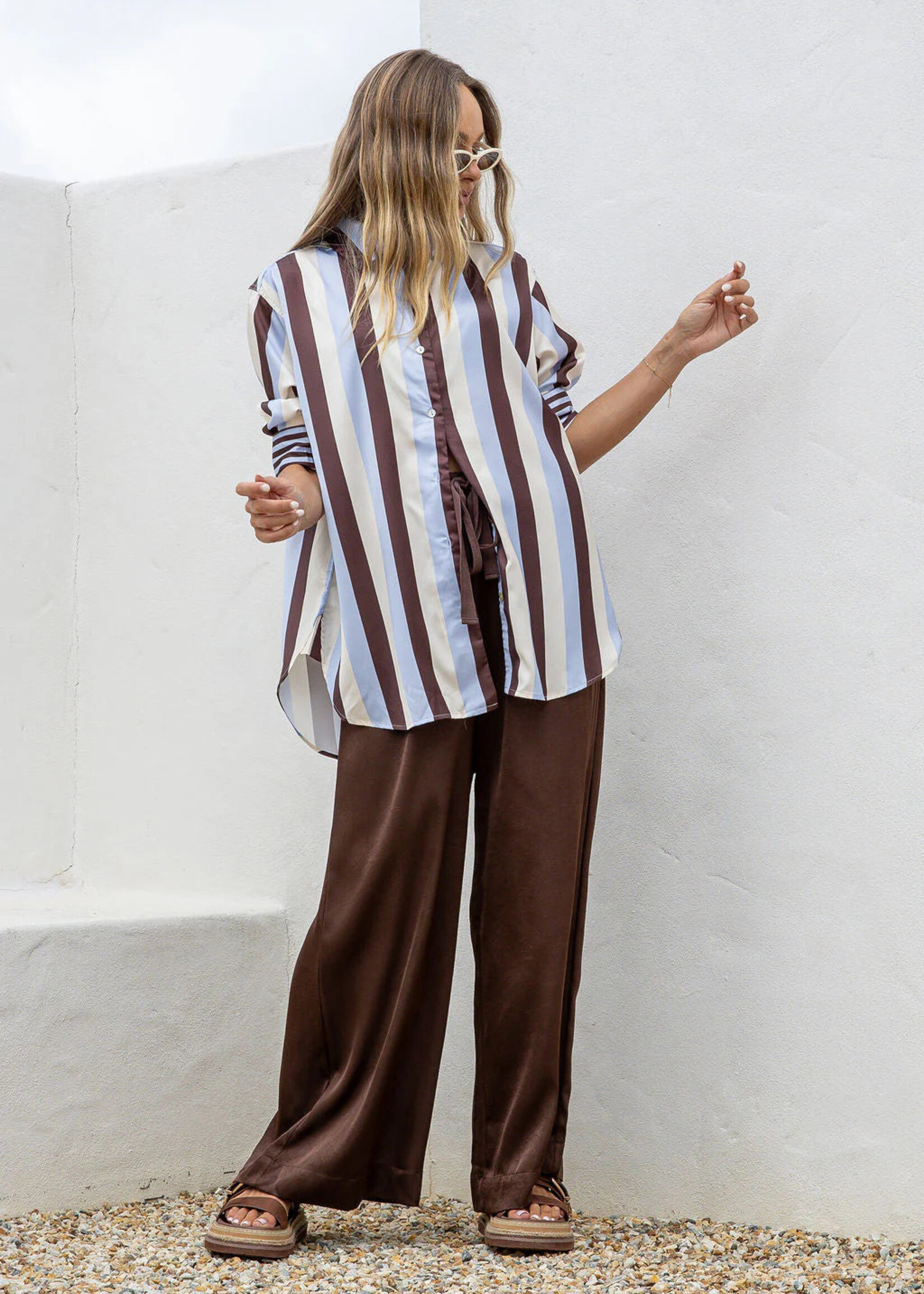 Portofino Luxe Pant - Choclate