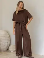 Portofino Luxe Tee - Chocolate