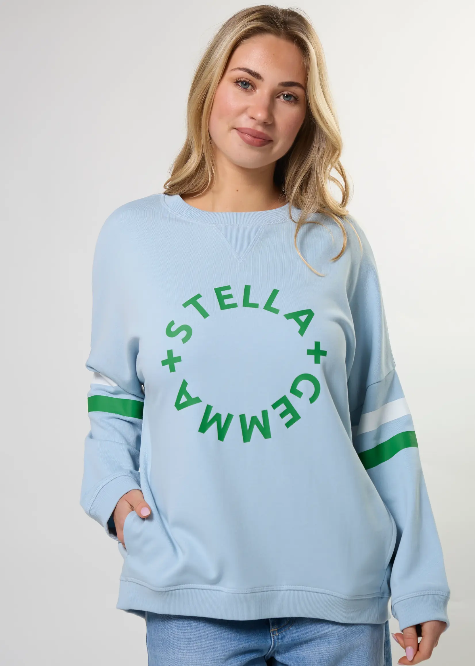 Stella + Gemma Newport Pocket Sweat Sky