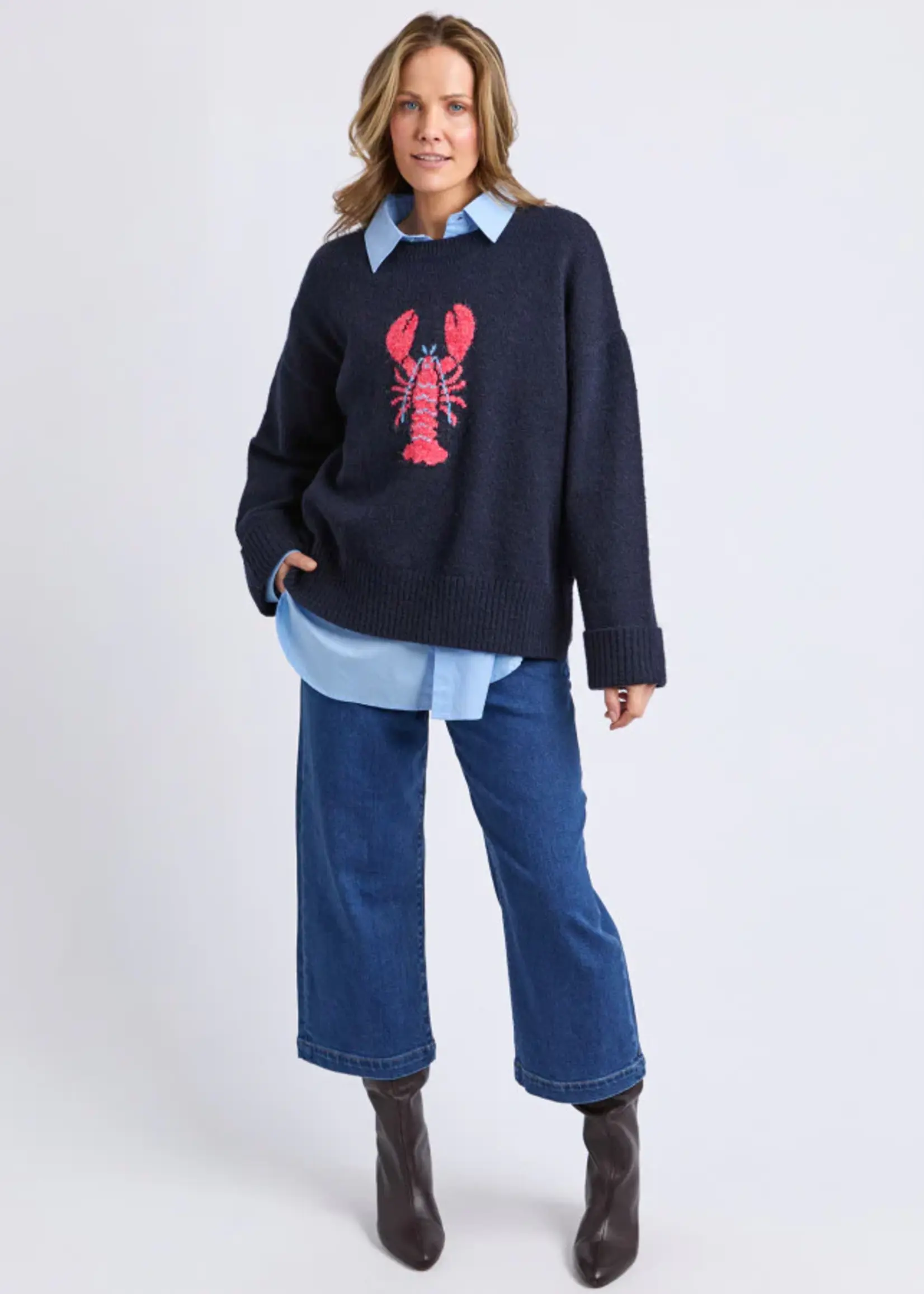 Elm Lifestyle Lobster Intersaid Knit