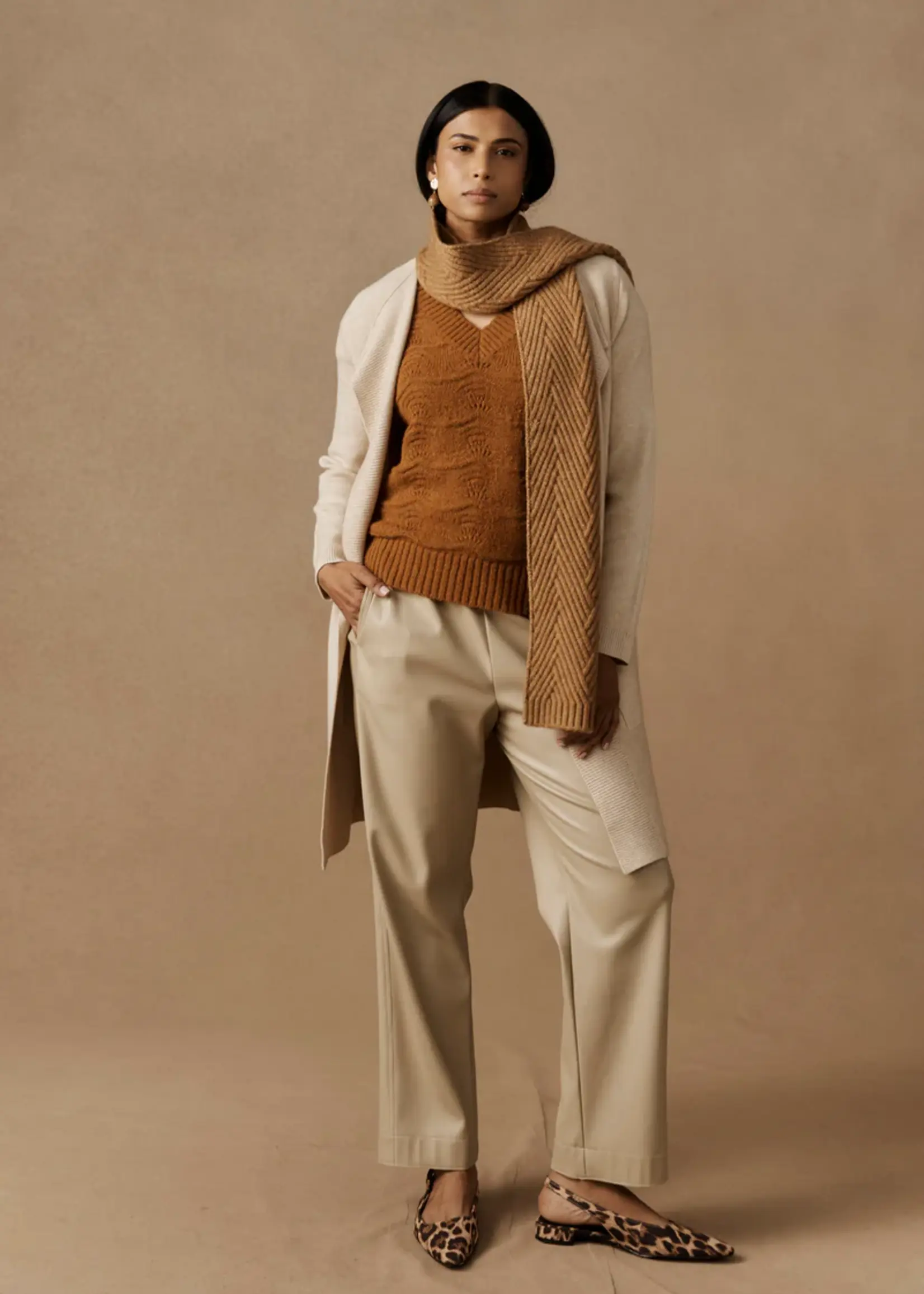 EB & Ive Sable Knit  Scarf