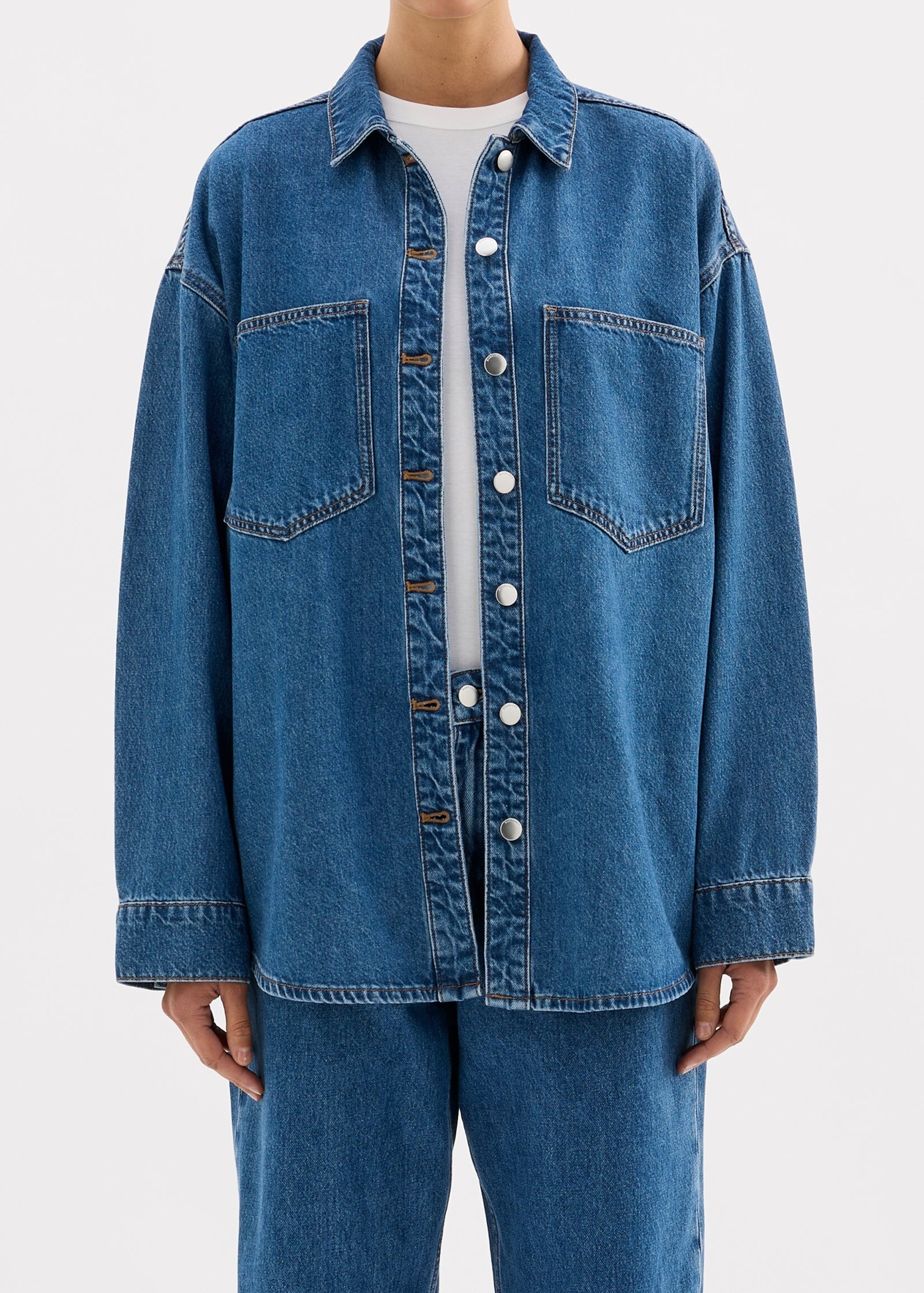 nude lucy Organic Denim Overshirt
