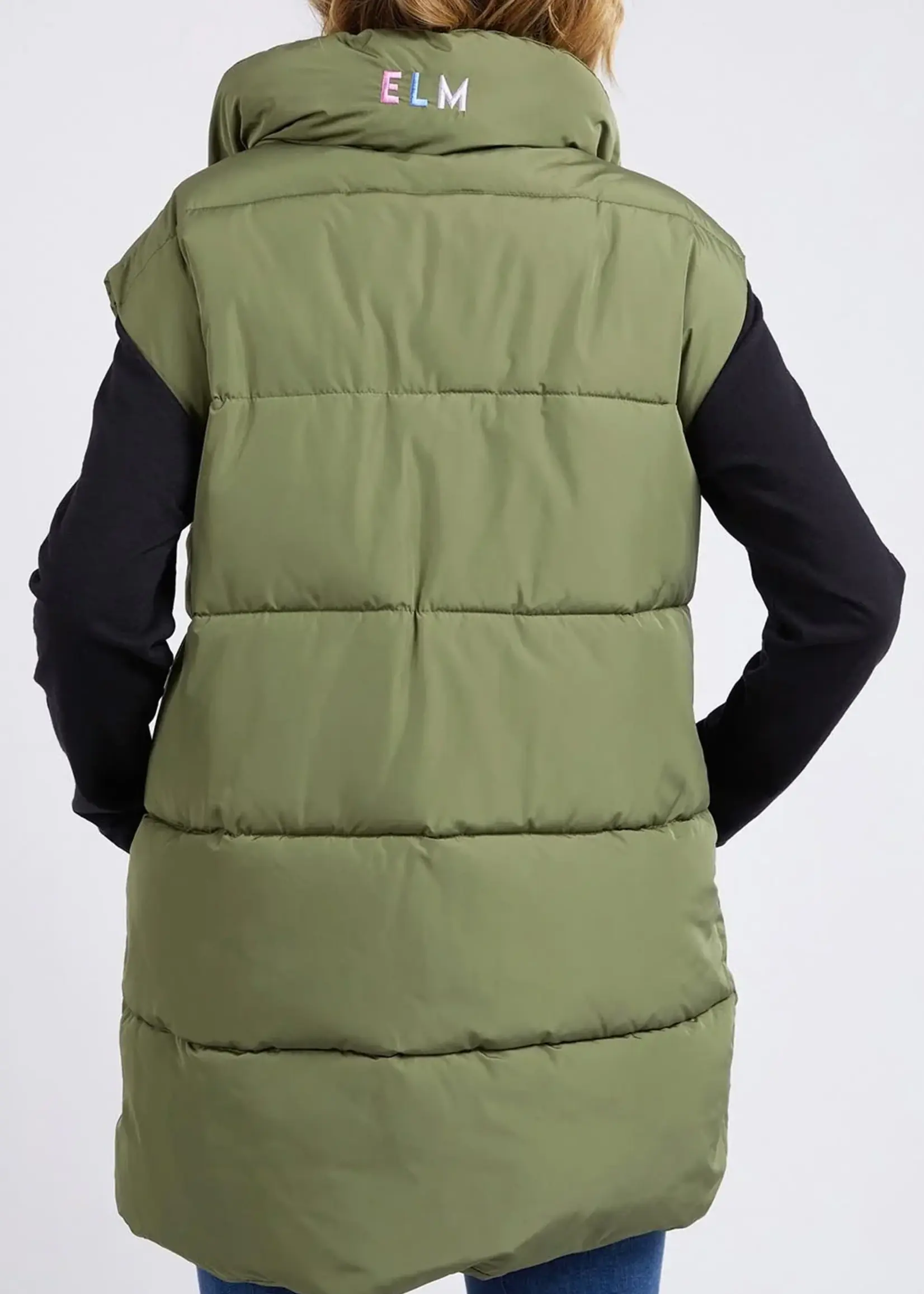 Longline Puffer Vest - Four Leaf Clover