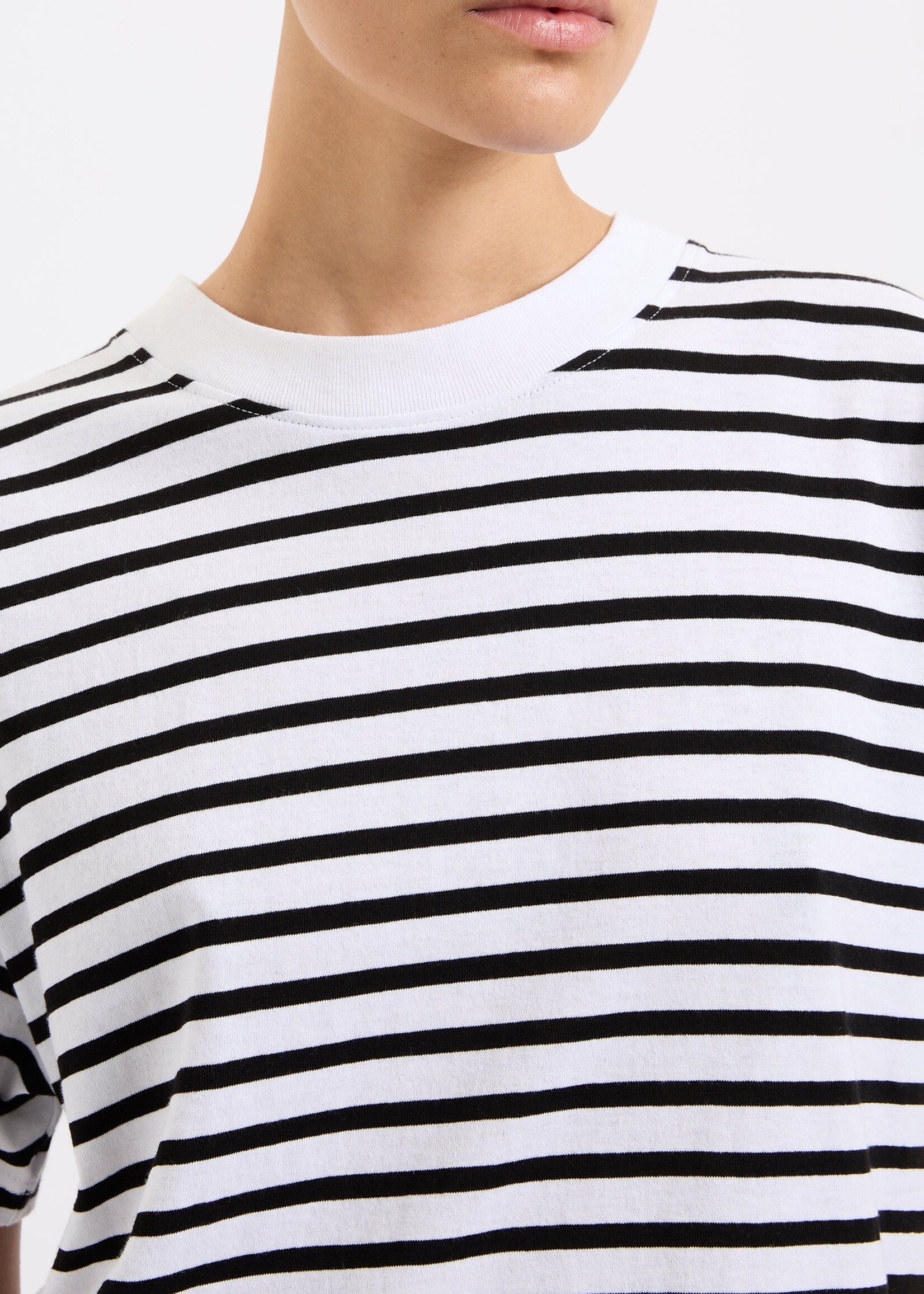 nude lucy Organic Stripe Boyfriend Tee