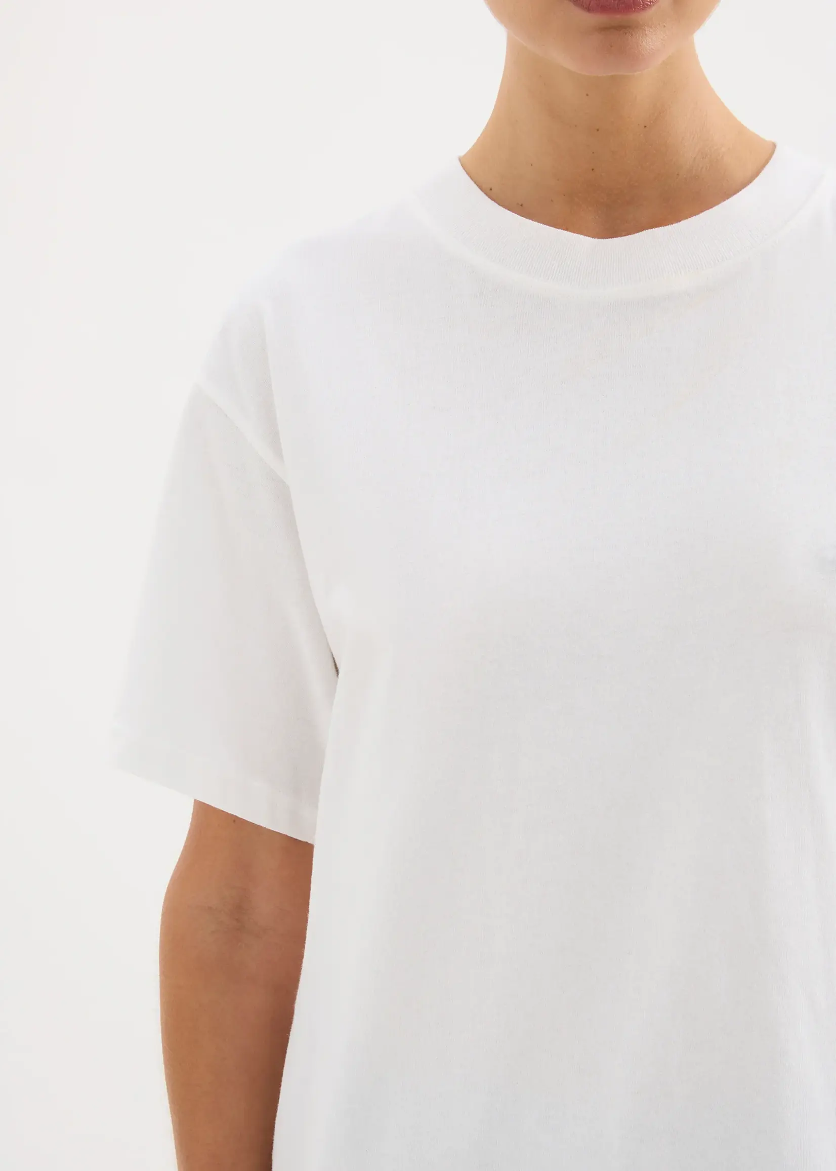 nude lucy Organic Boyfriend Tee White