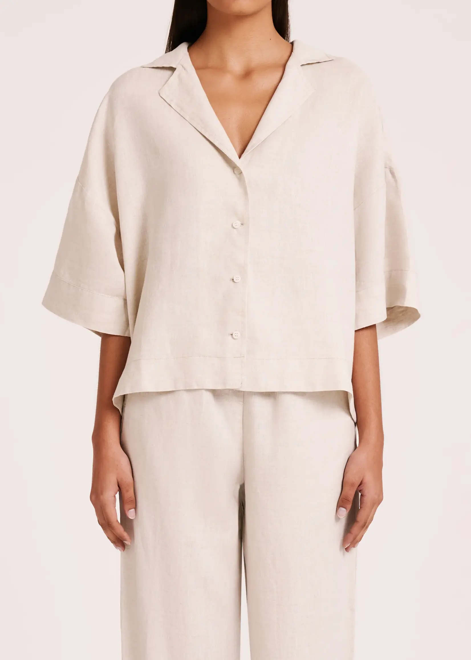 nude lucy Lounge Linen Shirt