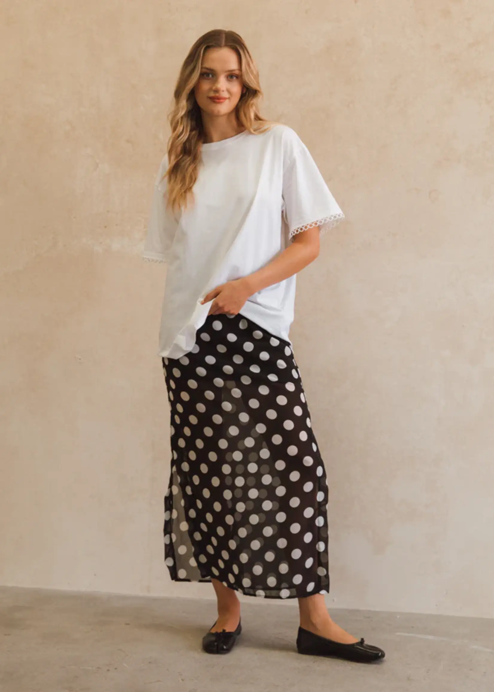 PAPER HEART Skirt - Poka Dot