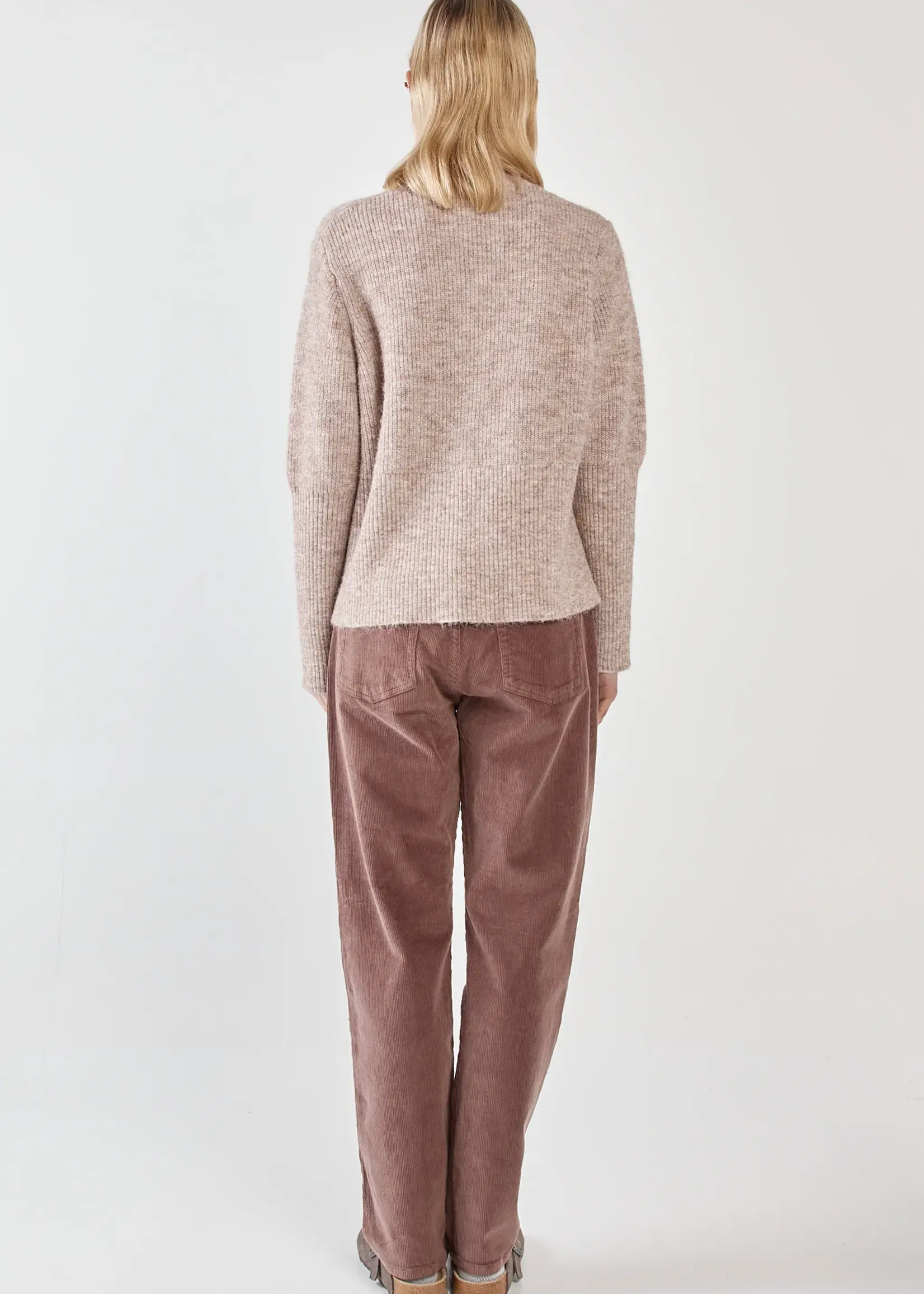 Marli Boxy Rib Knit - Multi Fawn