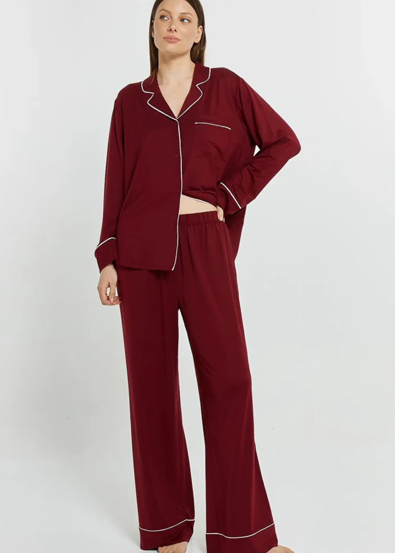 Betty Basic Betty Cares Long Set - Plum