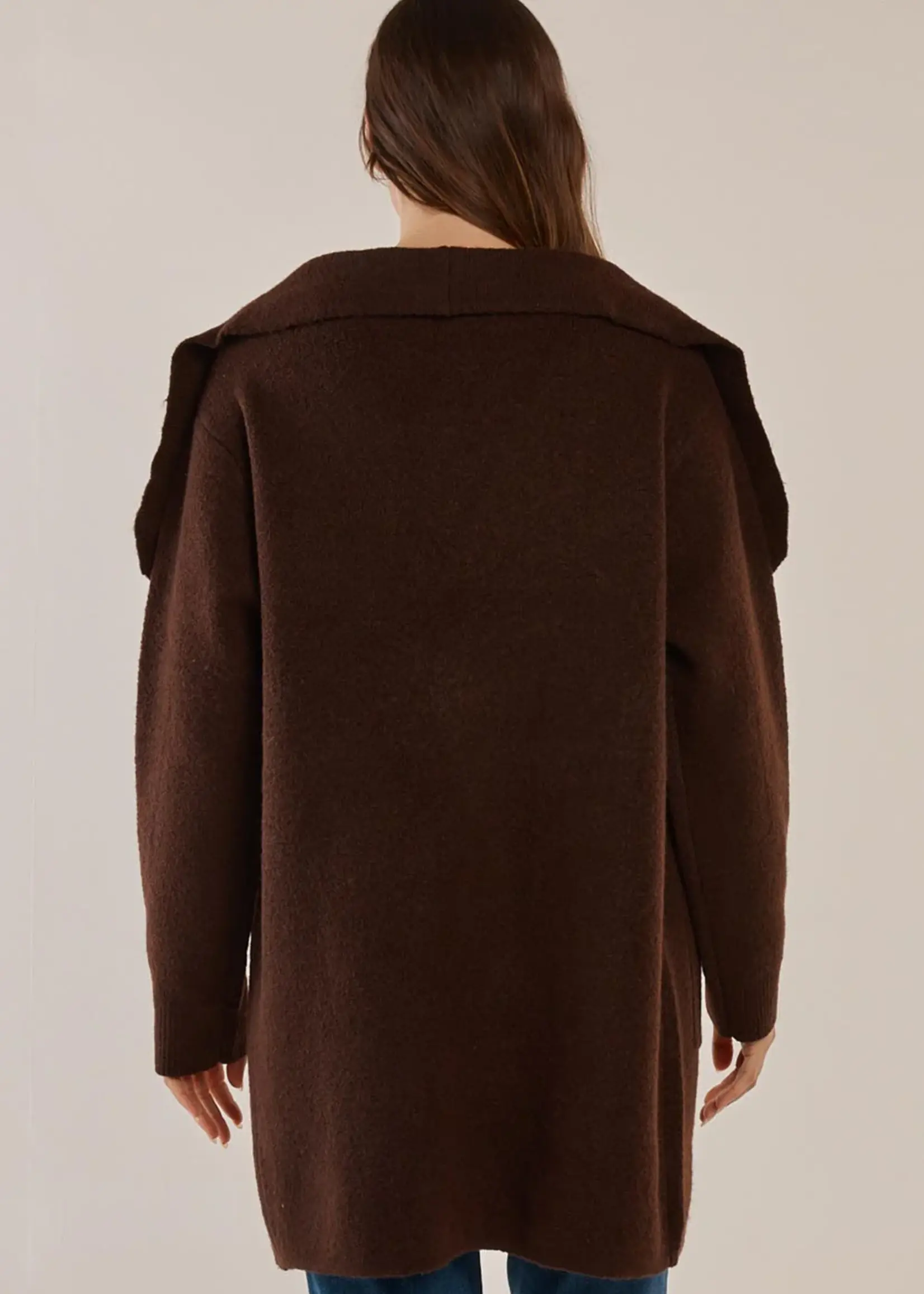 Betty Basic Abigail Cardigan - Chocolate