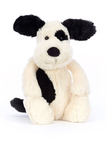 Jellycat Bashful Black & Cream Puppy Little