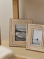 Madras Linwood Natural White Photoframe 5x6
