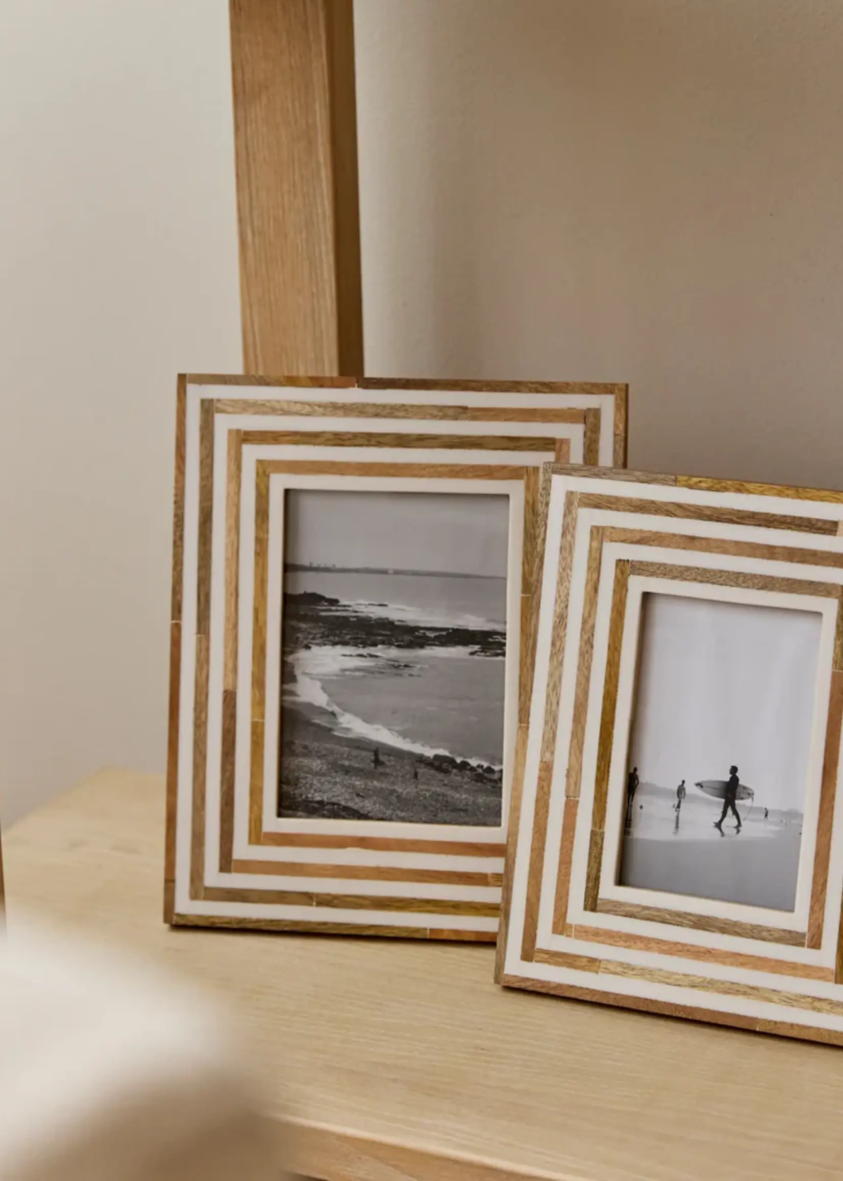 Madras Linwood Natural White Photoframe 5x6