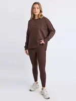 Foxwood Throw On Tee - Coffee Bean