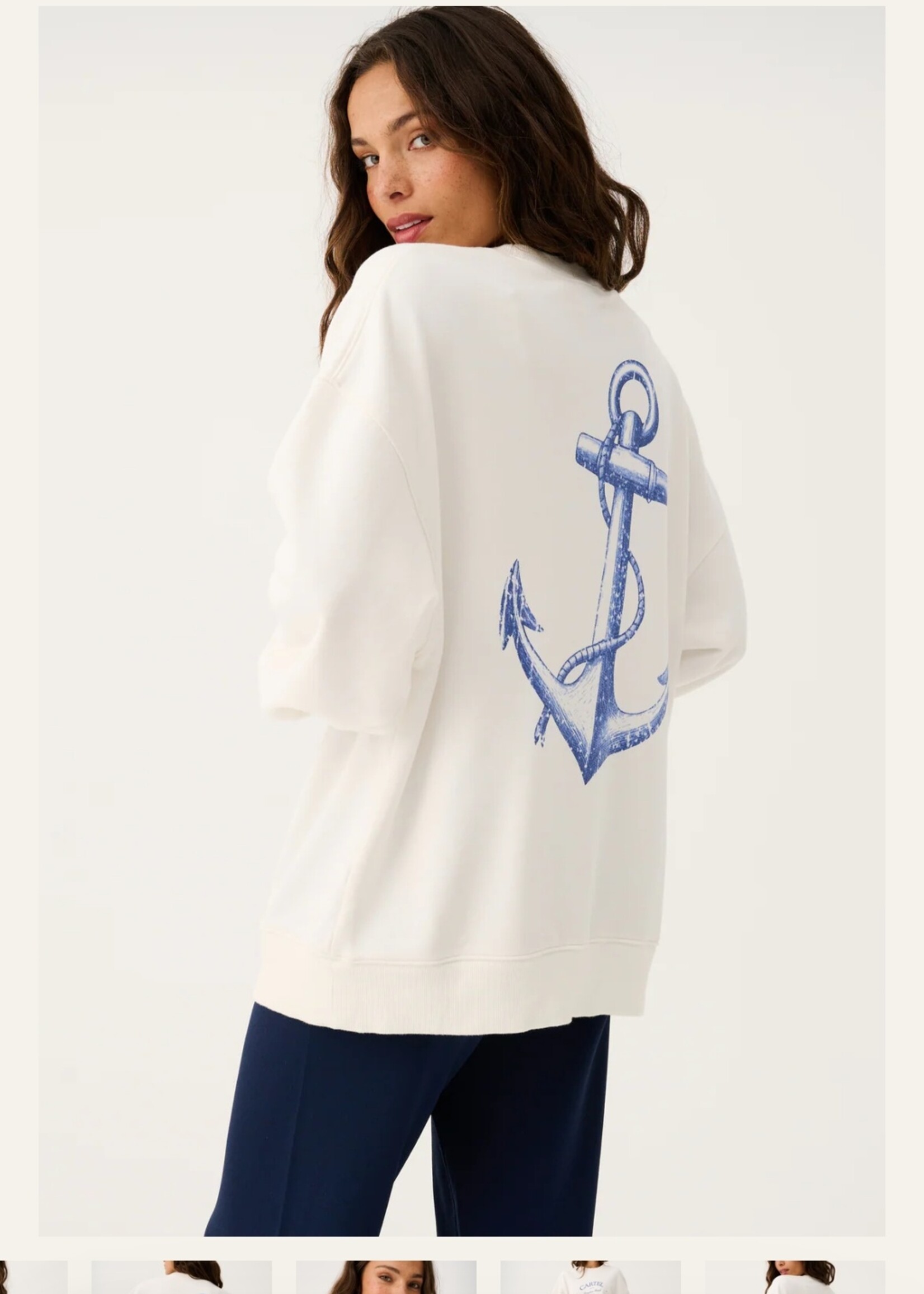 Nina Sweater White Anchor