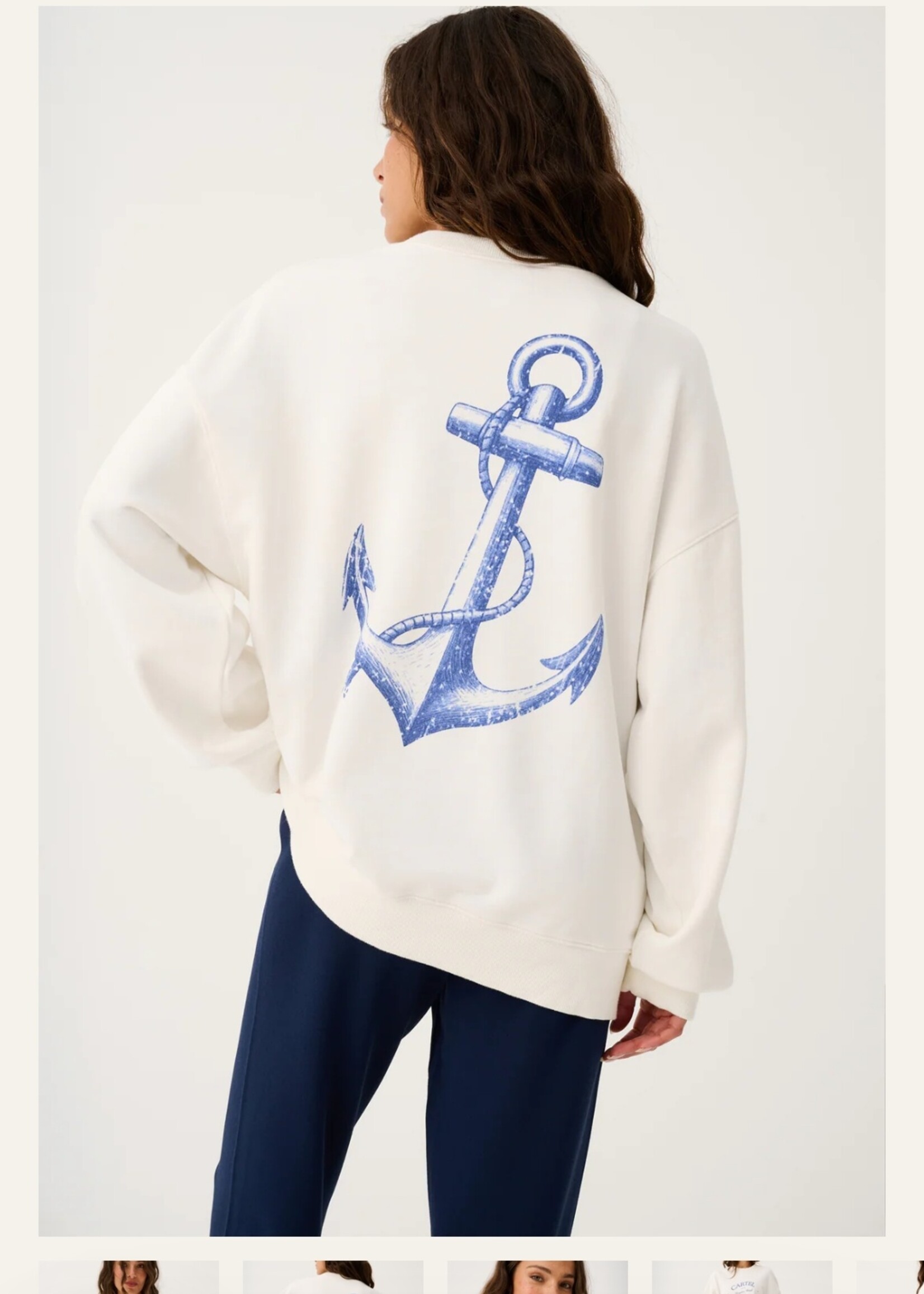 Nina Sweater White Anchor