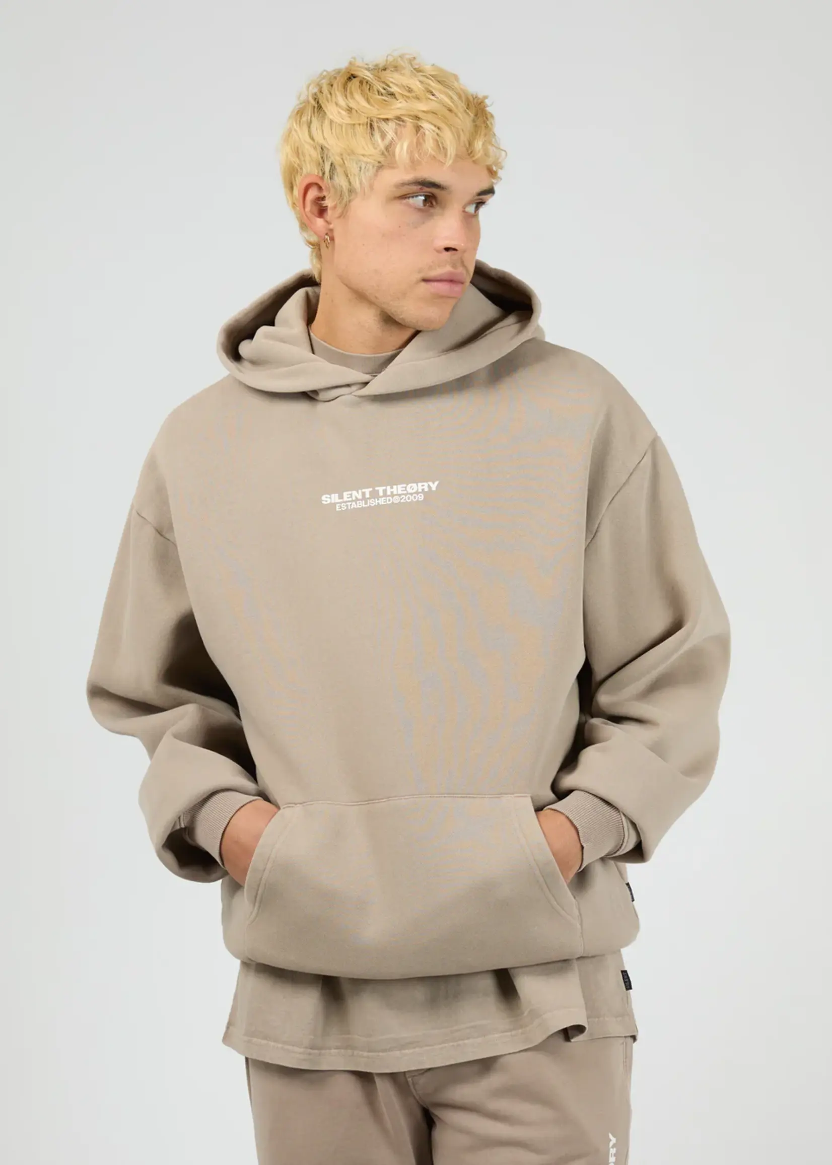 Silent Theory Essential Theory Hoodie - Cement