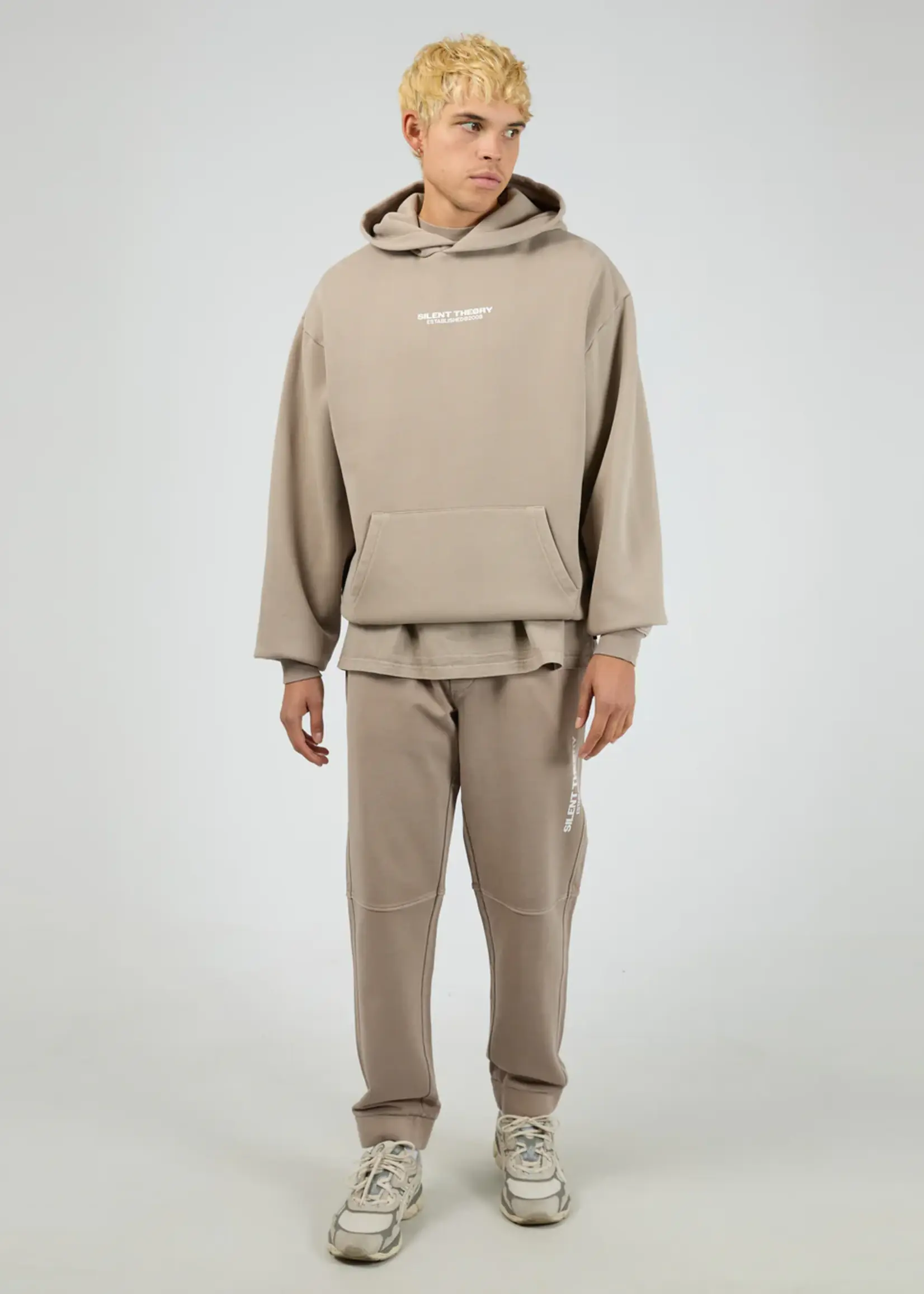 Silent Theory Essential Theory Hoodie - Cement