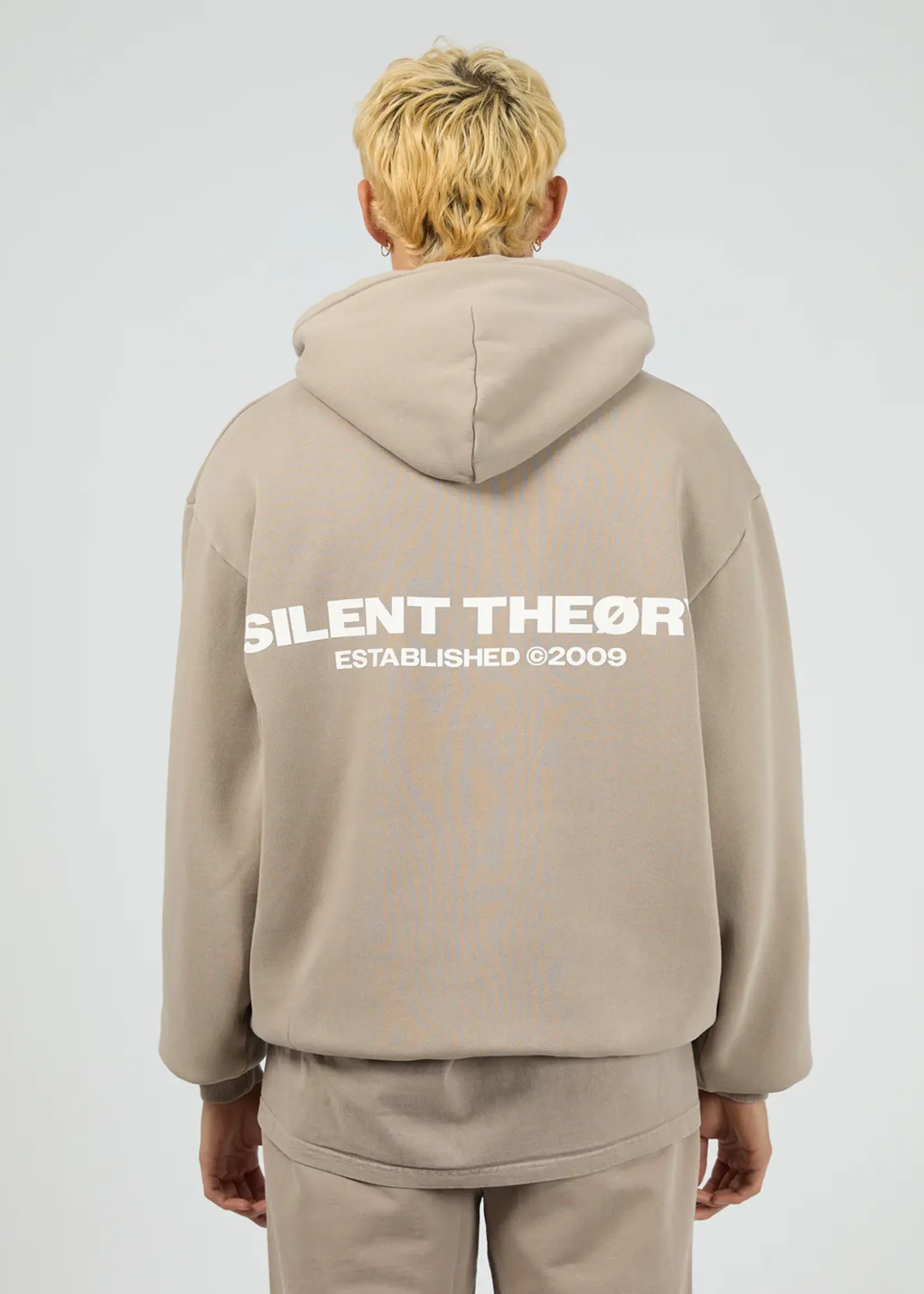 Silent Theory Essential Theory Hoodie - Cement