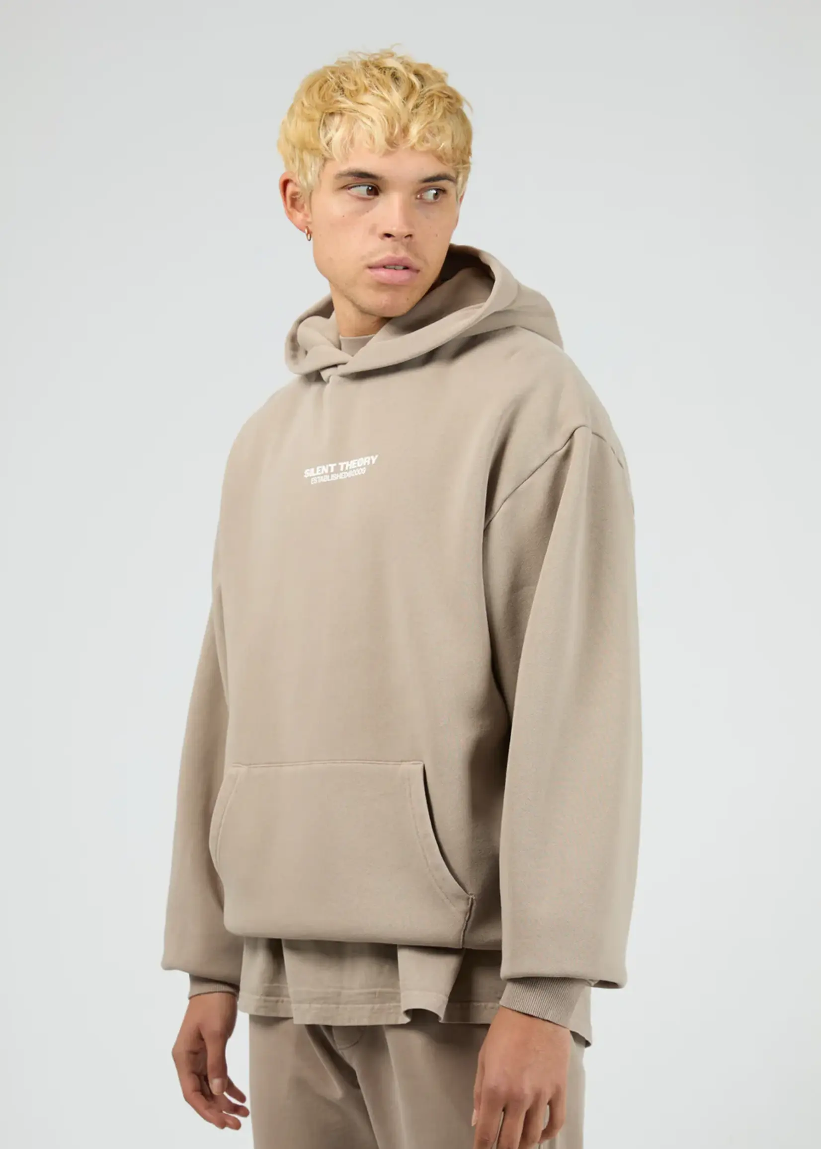 Silent Theory Essential Theory Hoodie - Cement