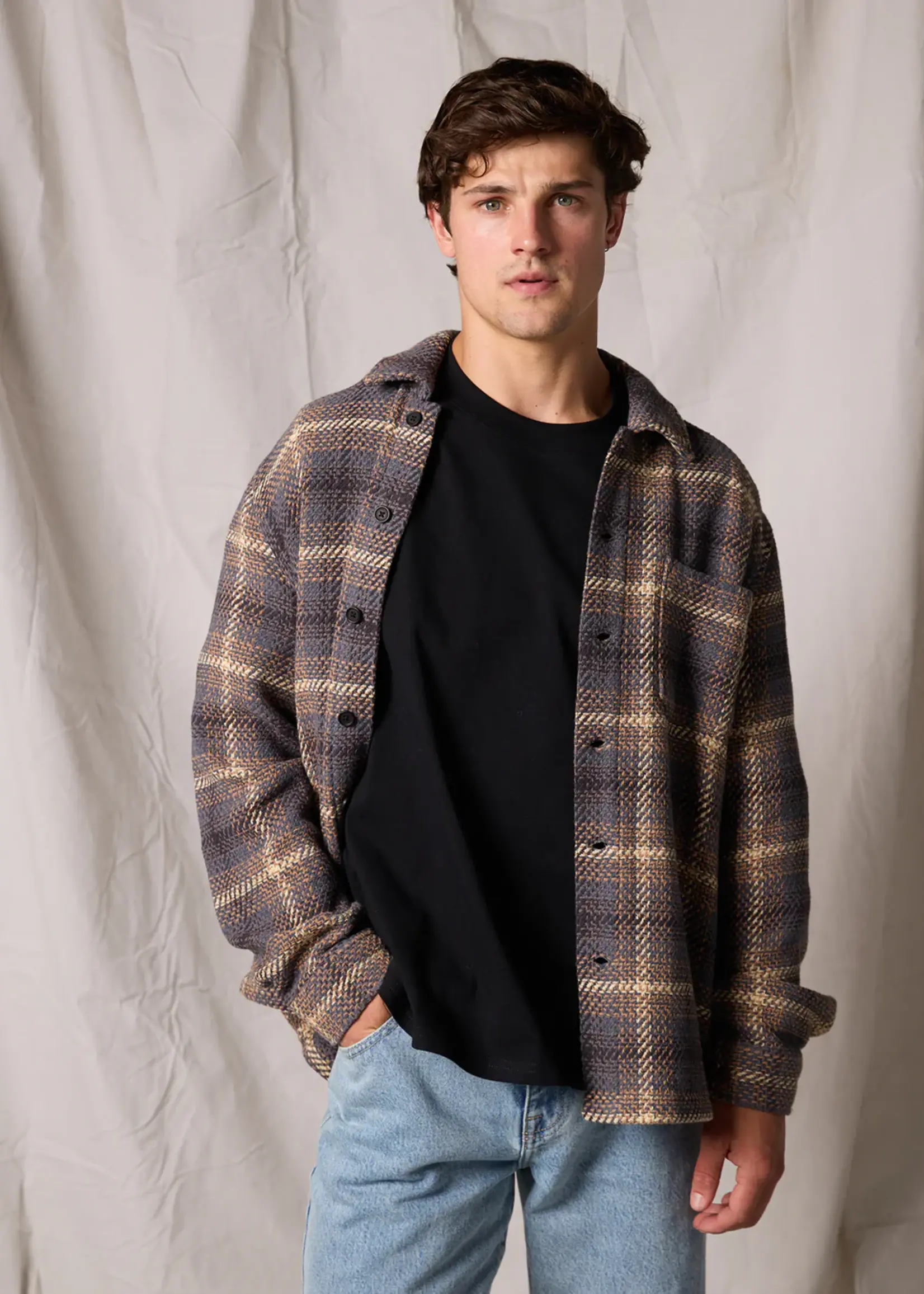 Silent Theory Stature Overshirt - Brown