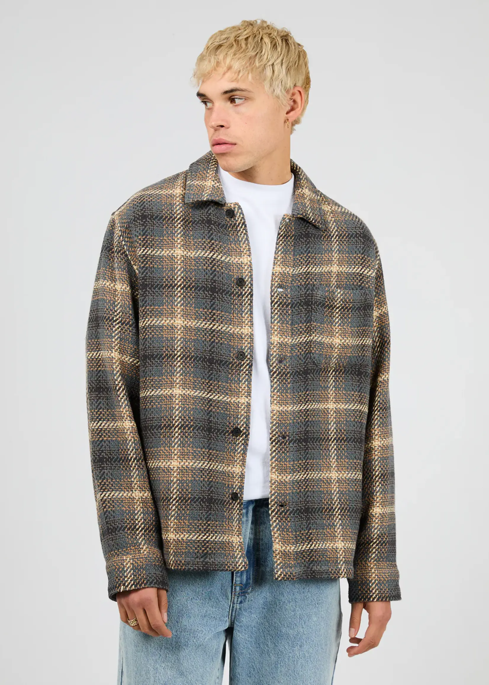 Silent Theory Stature Overshirt - Brown
