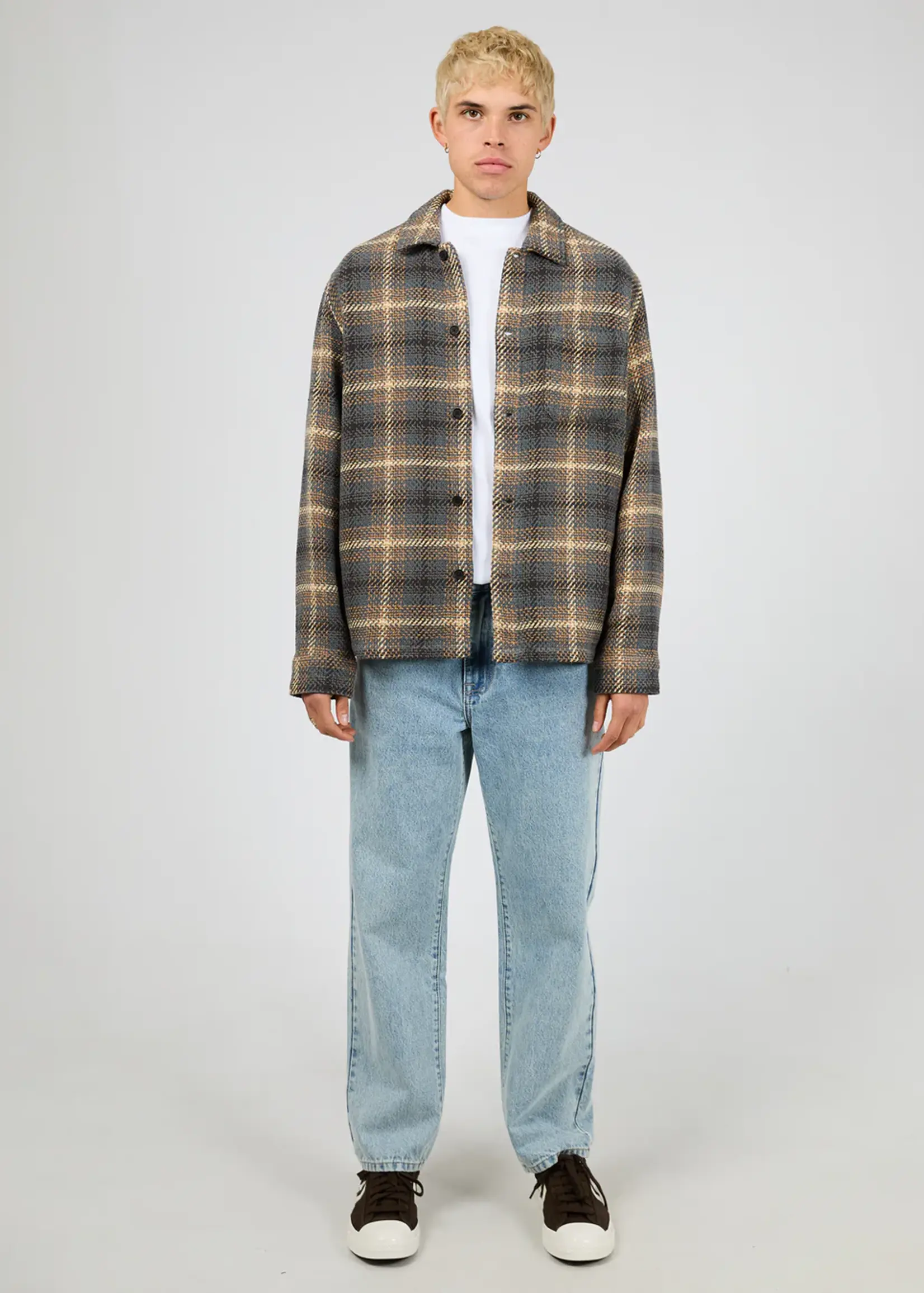 Silent Theory Stature Overshirt - Brown
