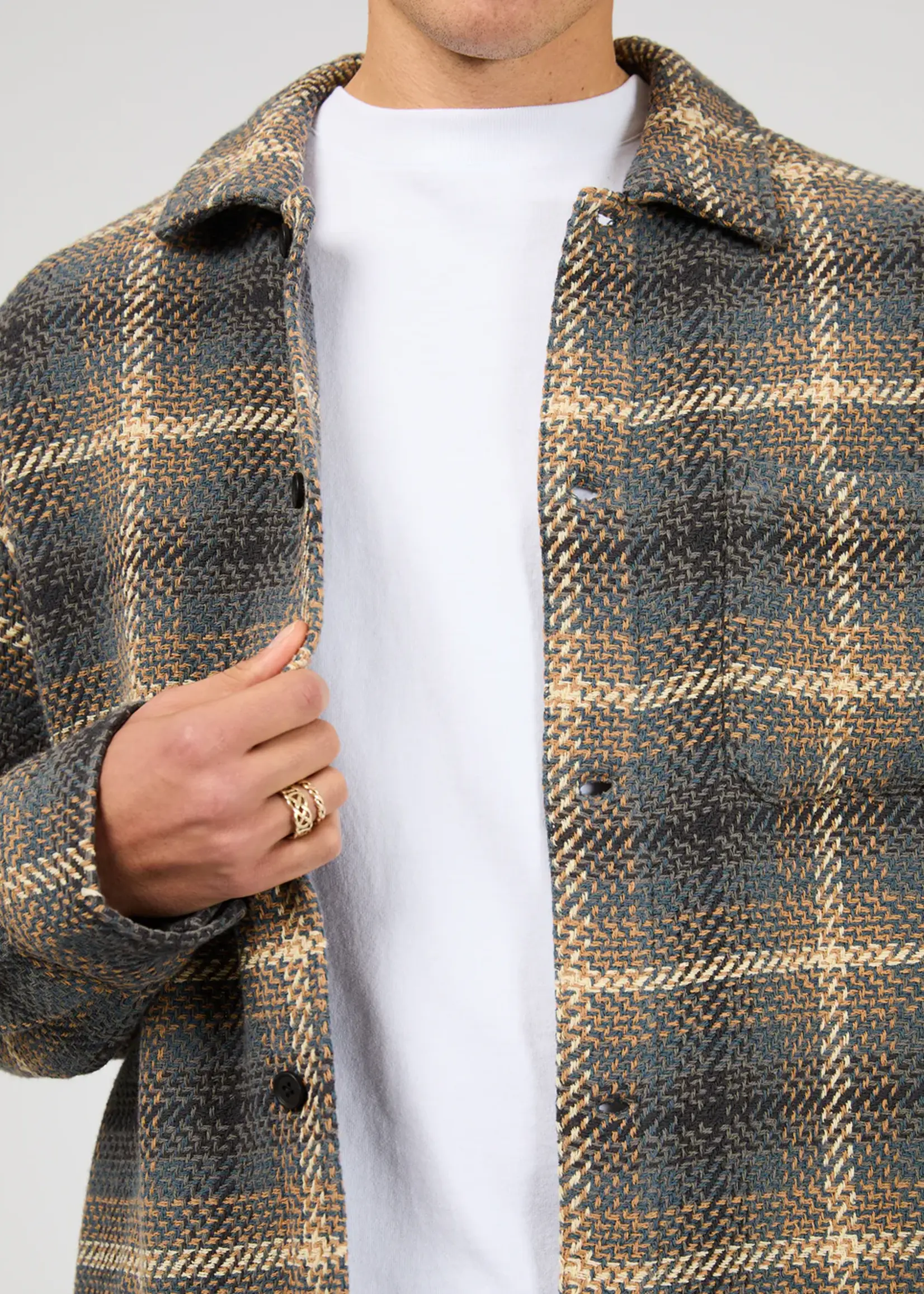 Silent Theory Stature Overshirt - Brown
