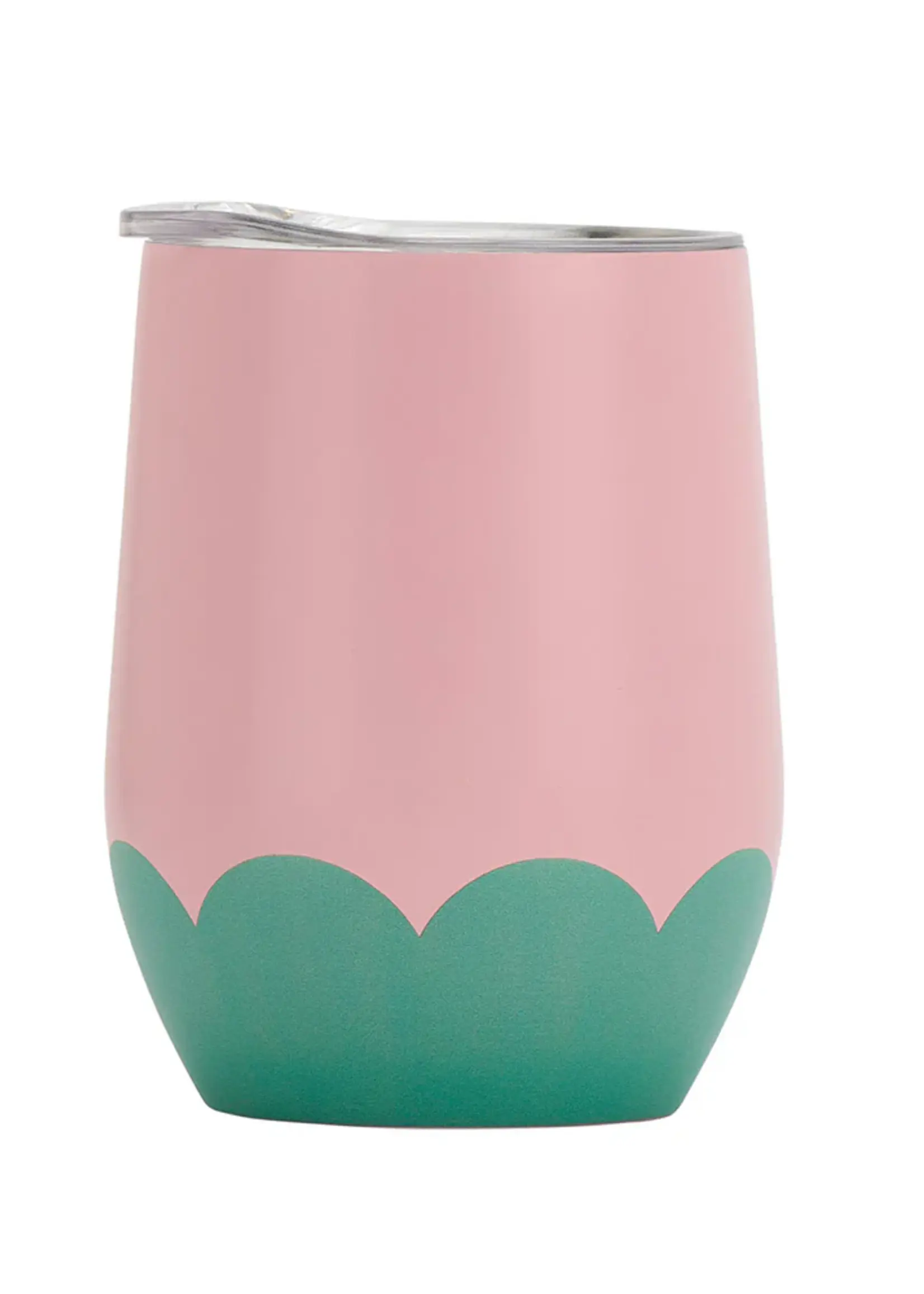 Annabel Trends Wine Tumbler Stainless Wave - Musk Green
