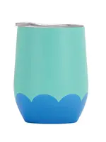 Annabel Trends Wine Tumbler Stainless Wave - Aqua Blue