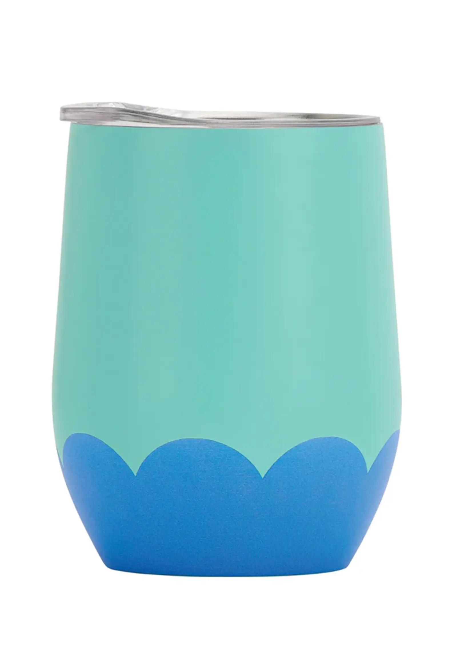 Annabel Trends Wine Tumbler Stainless Wave - Aqua Blue