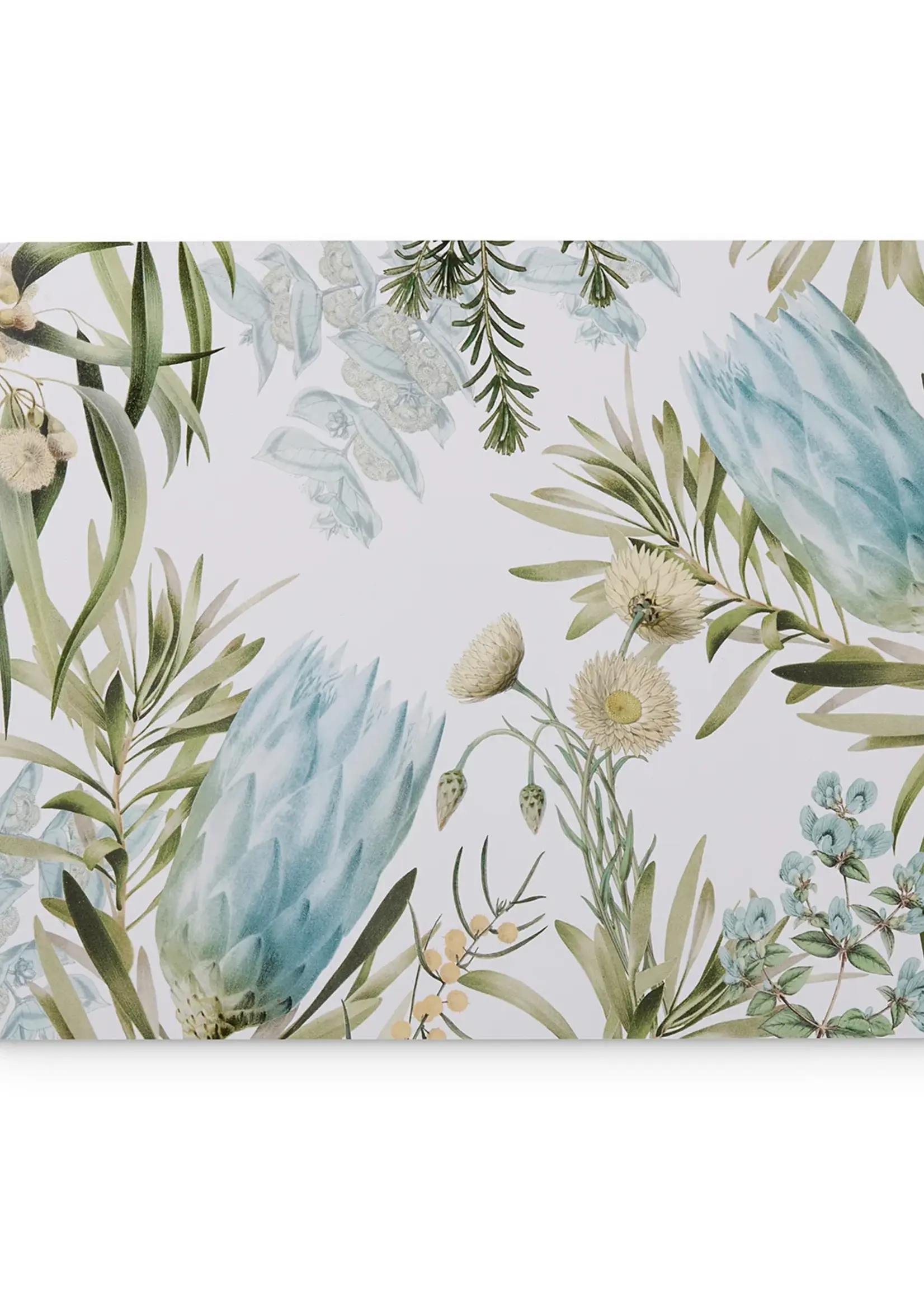 Madras Native Garden Rectangle Hard Placemat Set 4