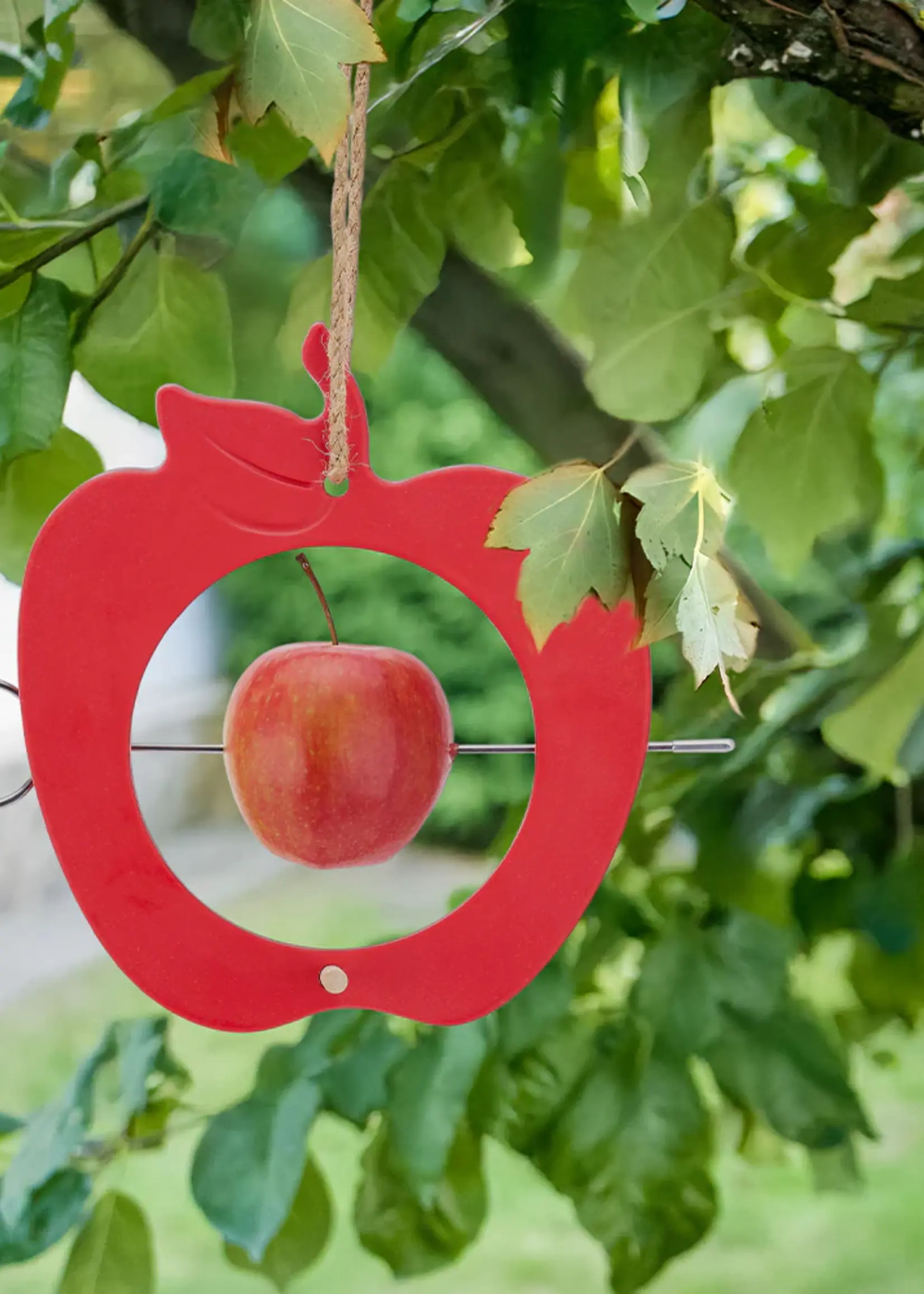 Annabel Trends Bird Feeder Bamboo - Red Apple