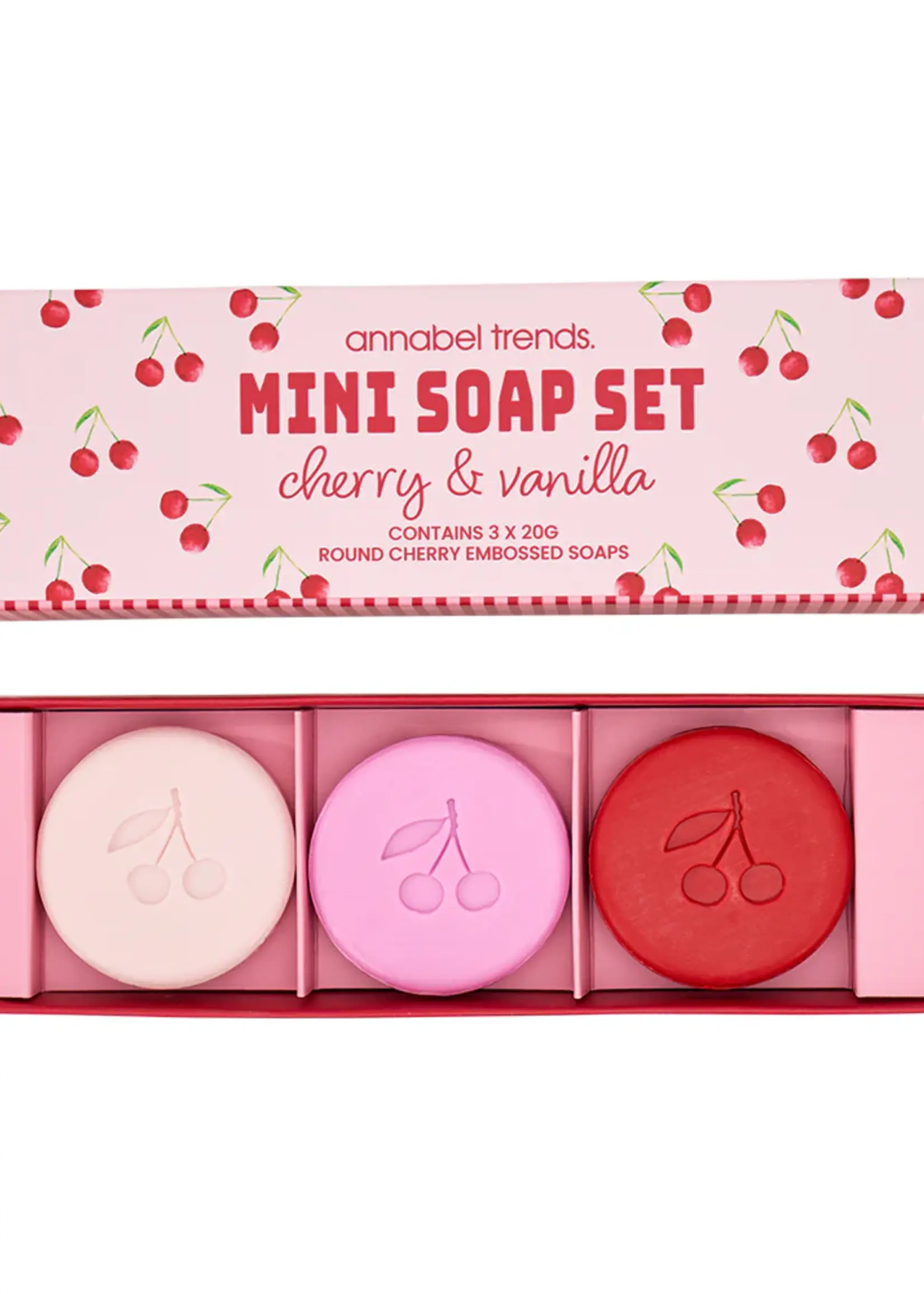 Annabel Trends Mini Bath Soap - Cherrylicious 3pc