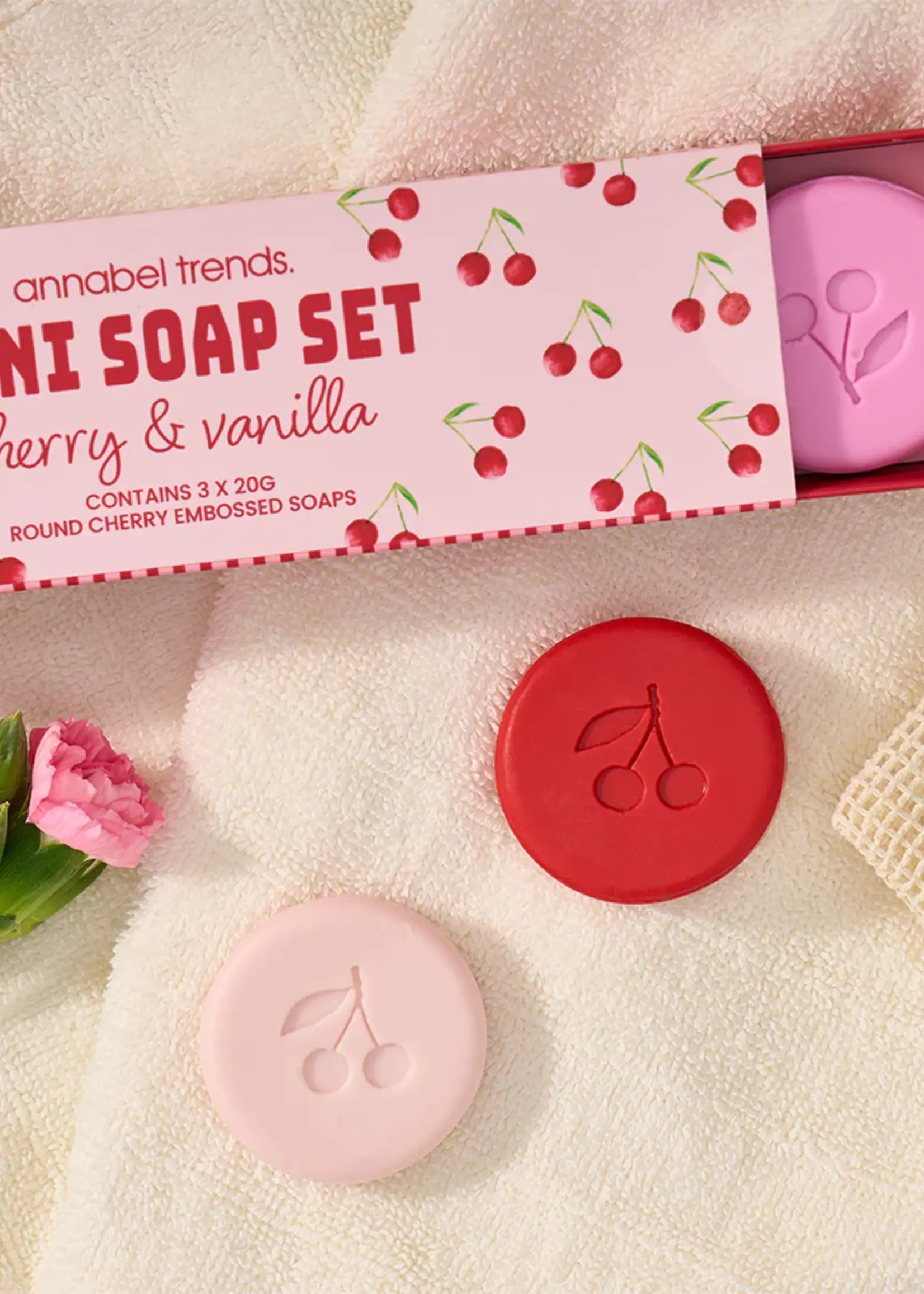 Annabel Trends Mini Bath Soap - Cherrylicious 3pc