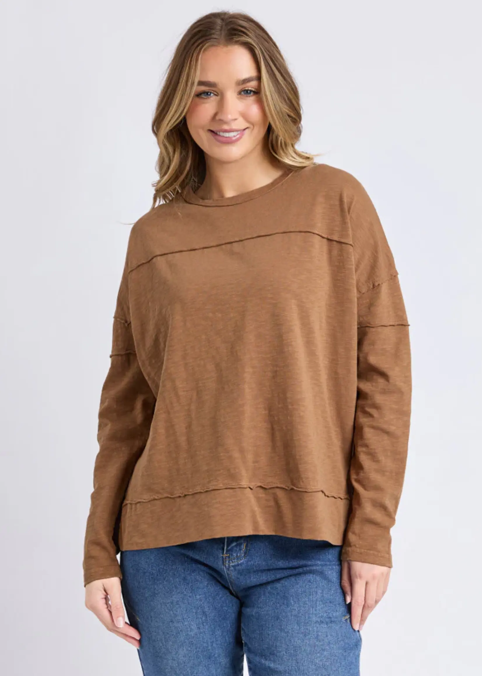 Foxwood Jayne Throw On Top - Tan